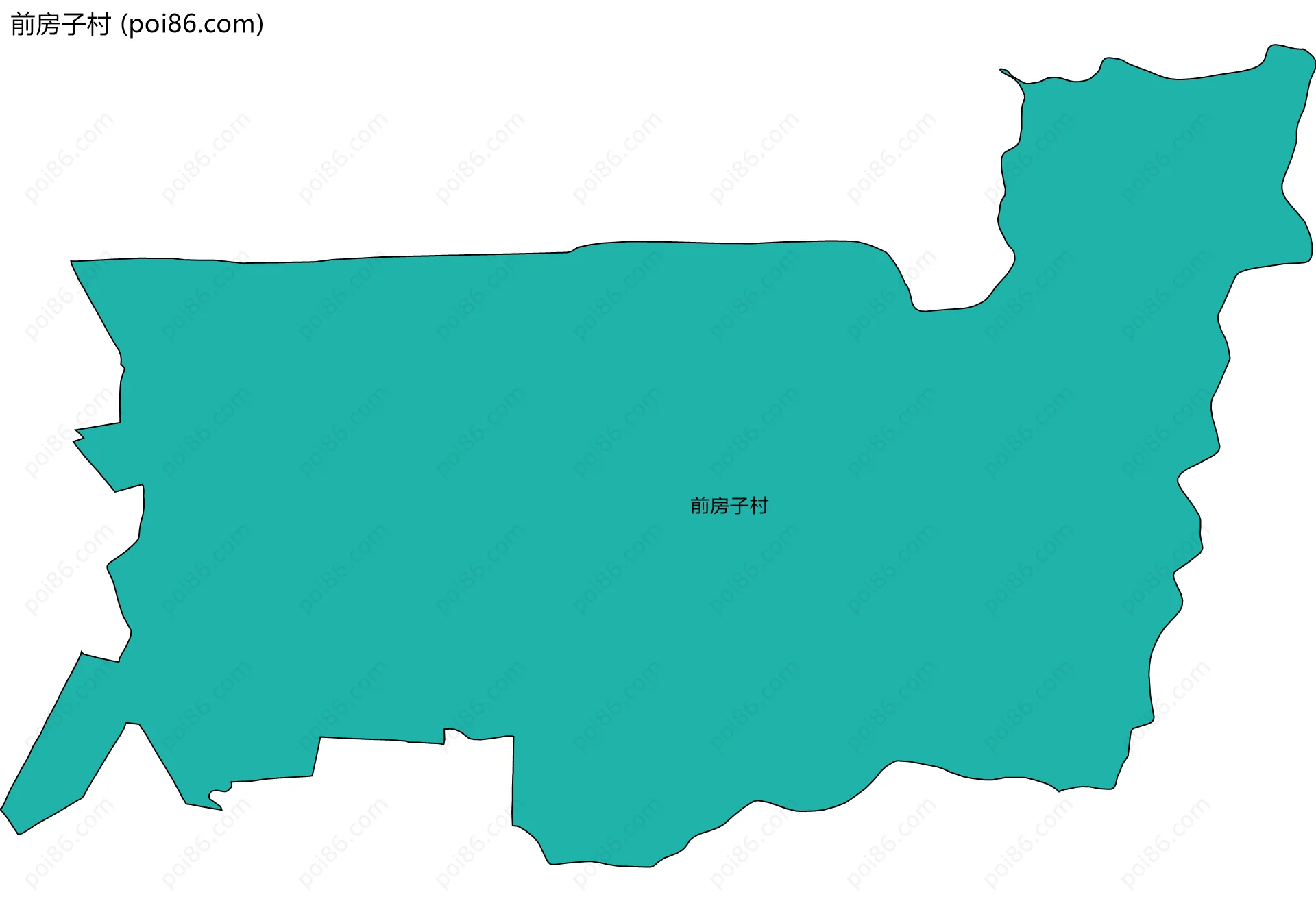 前房子村边界地图
