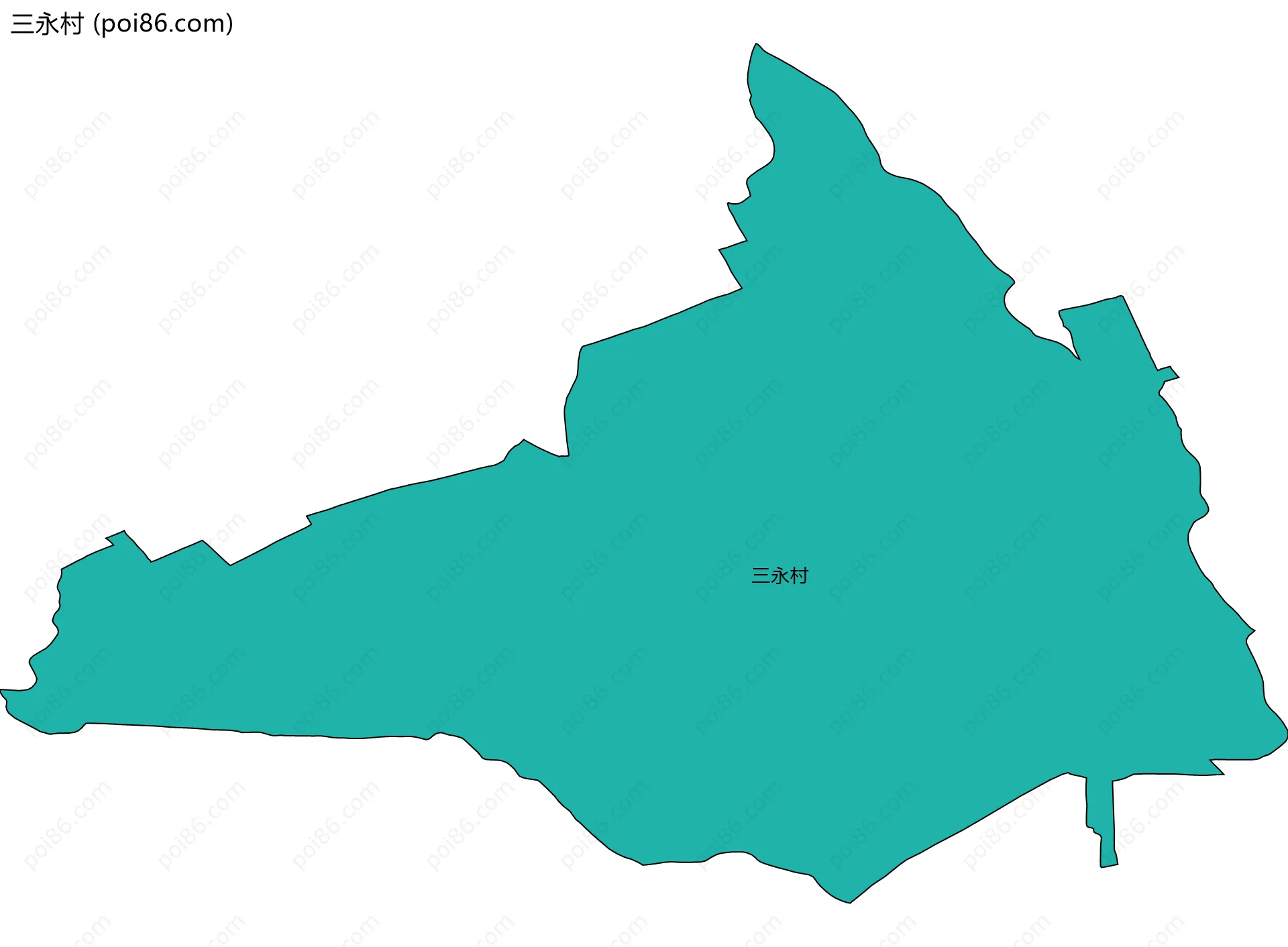 三永村边界地图