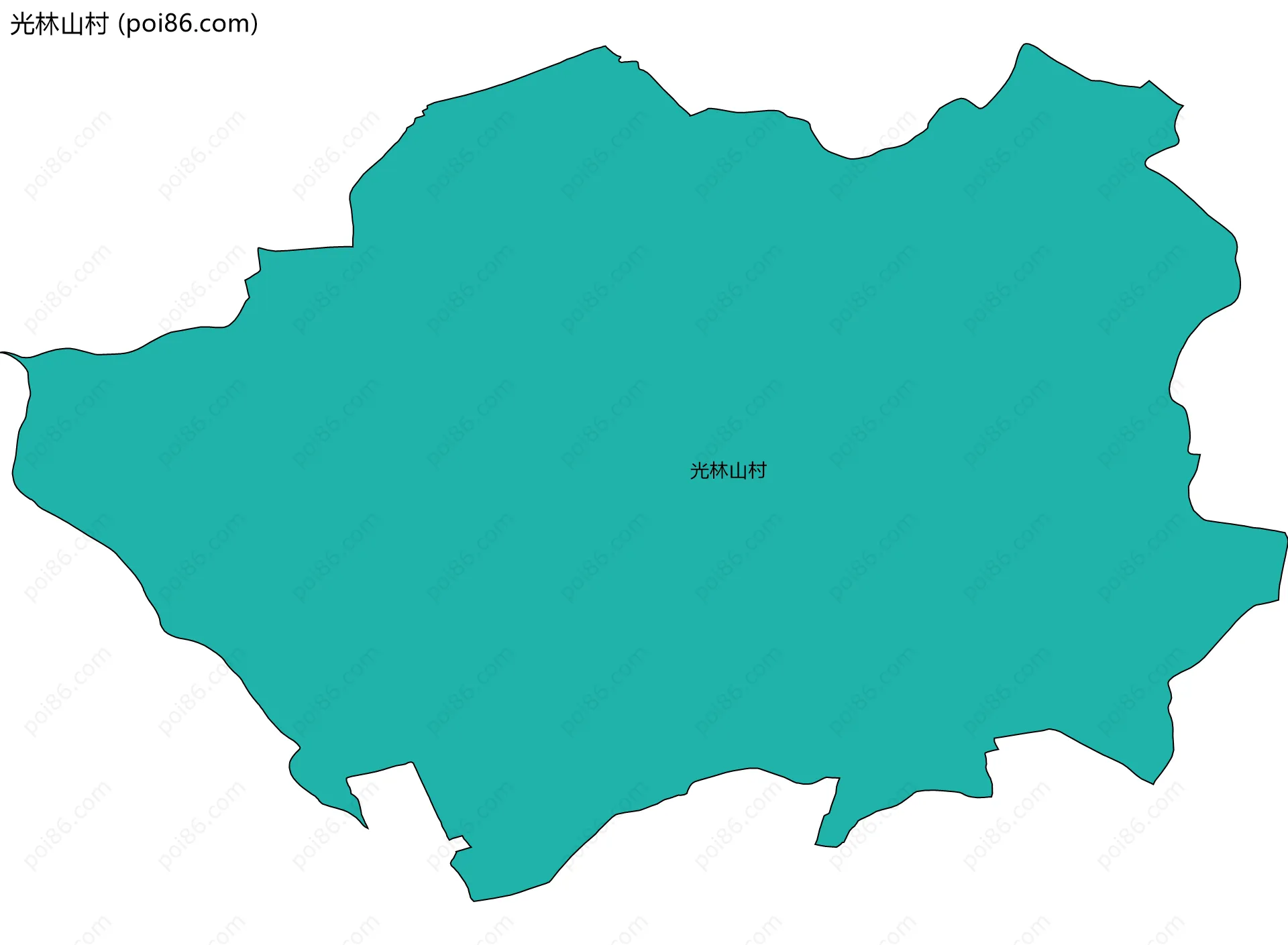 光林山村边界地图