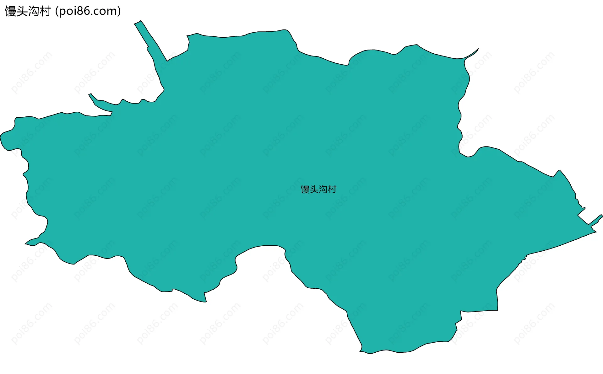 馒头沟村边界地图