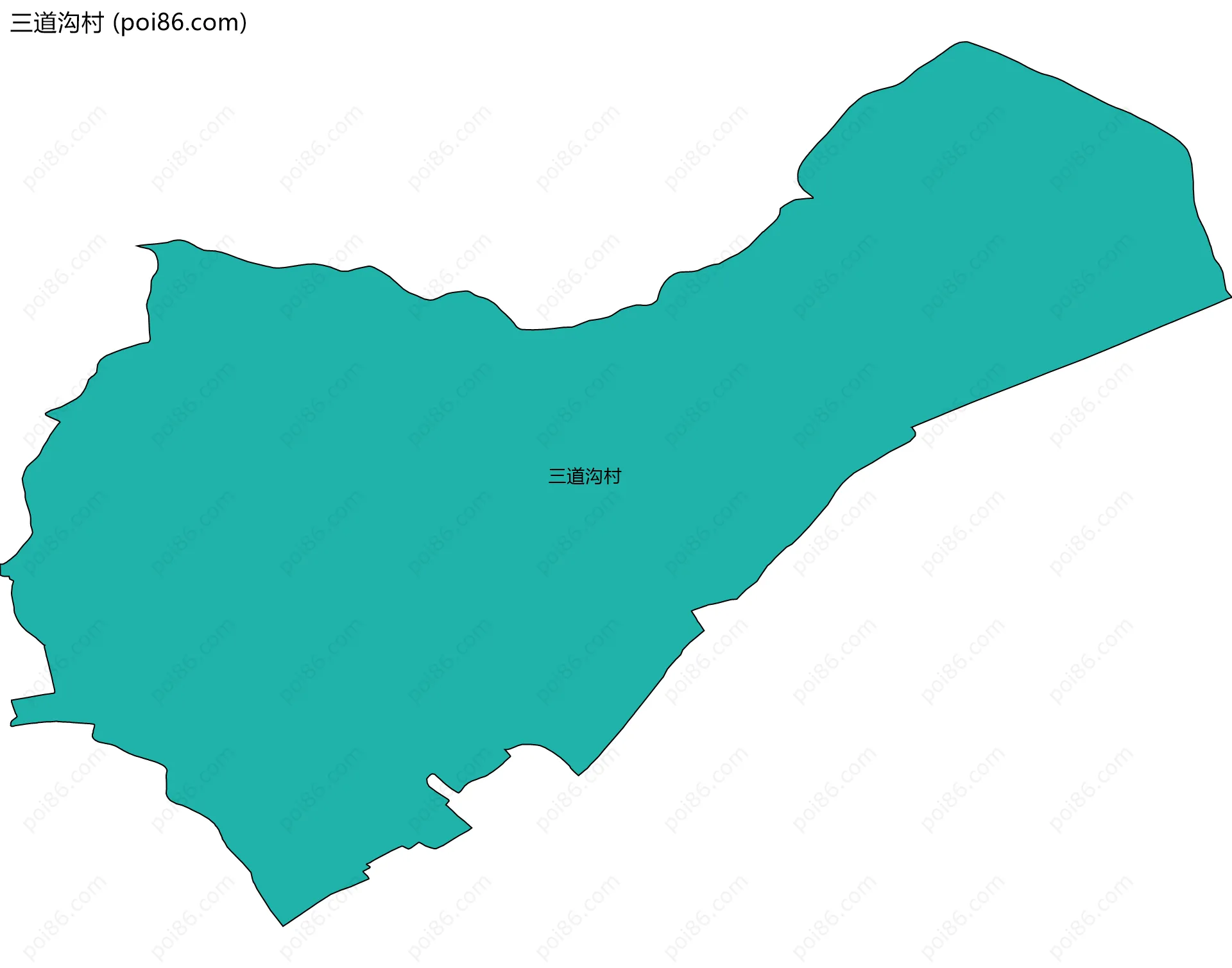 三道沟村边界地图
