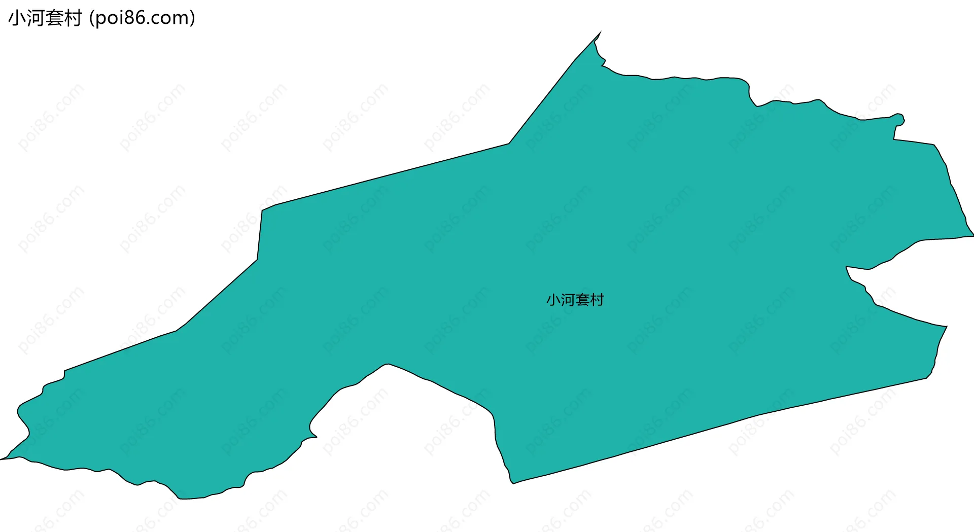 小河套村边界地图