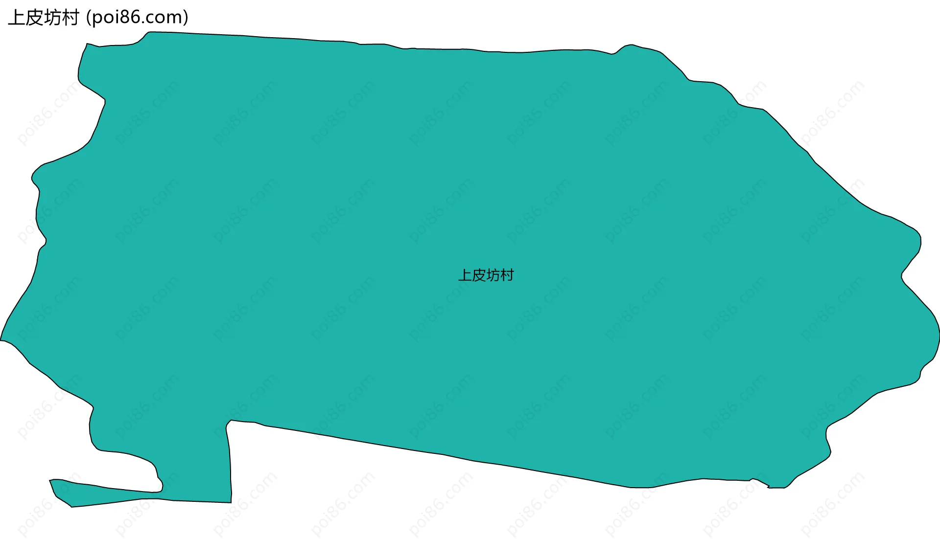 上皮坊村边界地图