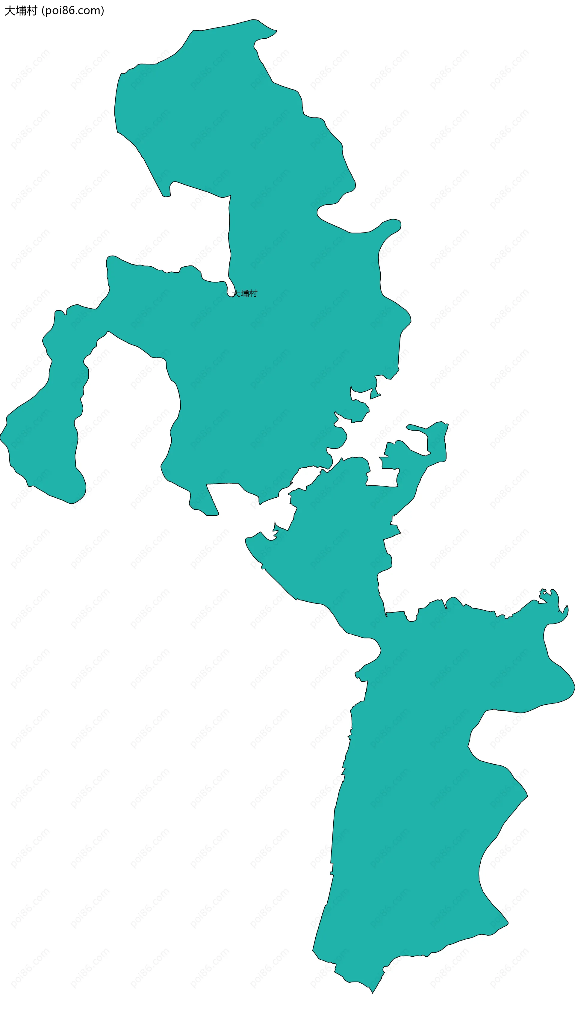 大埔村边界地图