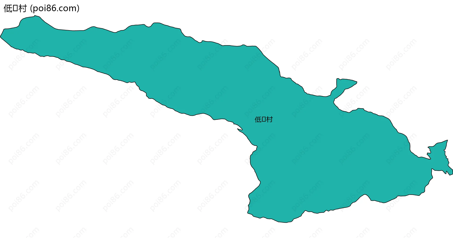 低村边界地图