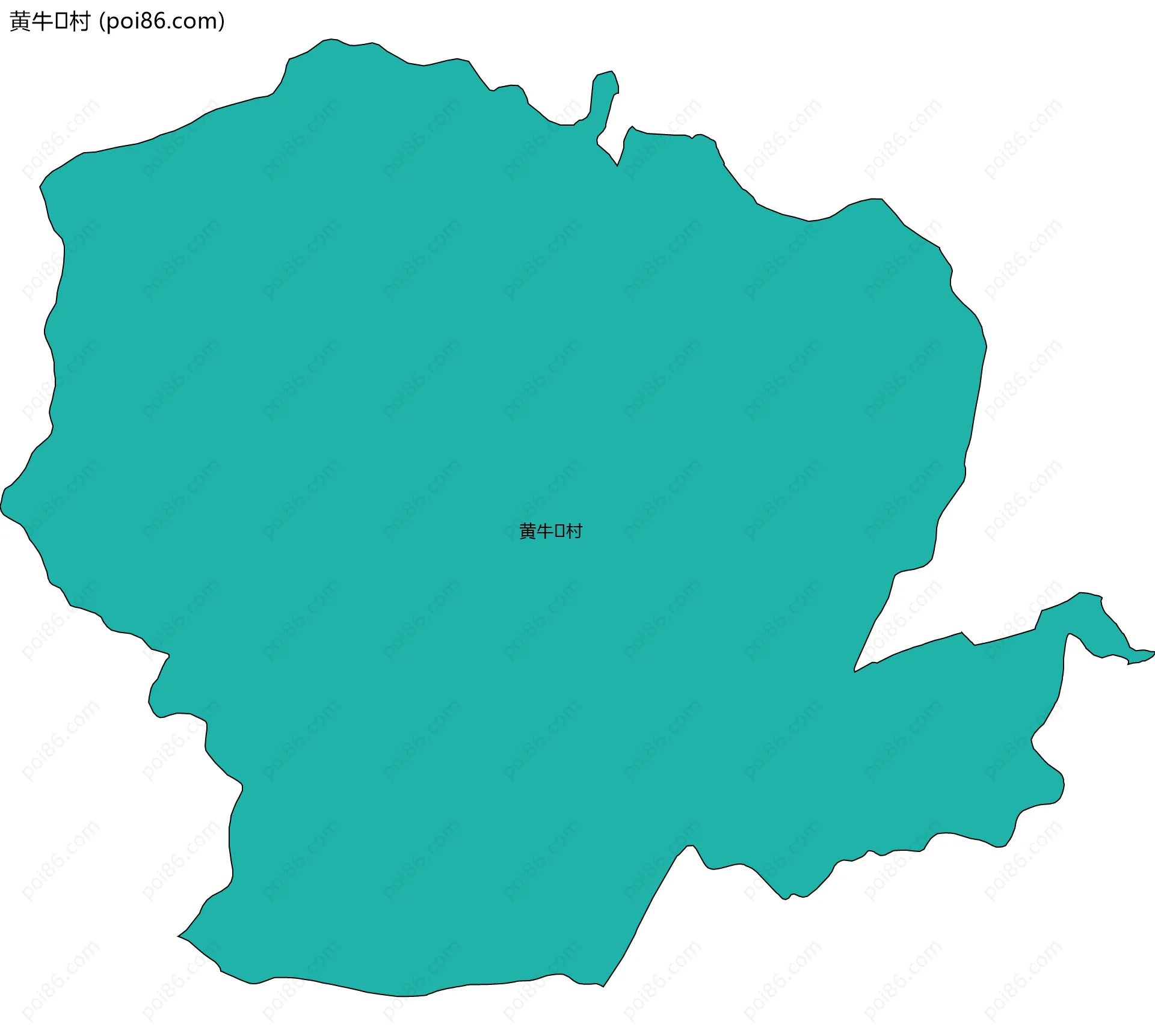 黄牛村边界地图
