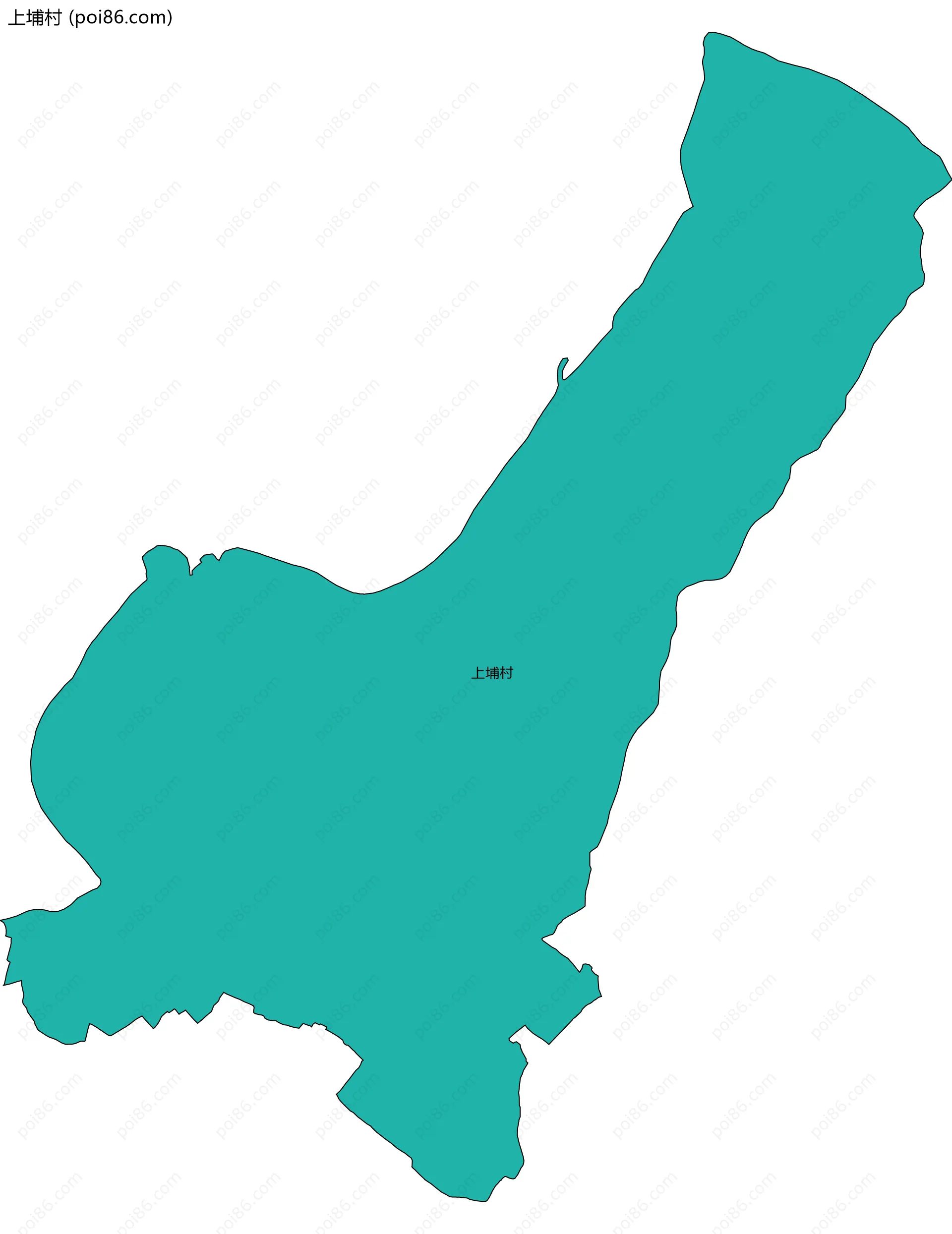 上埔村边界地图