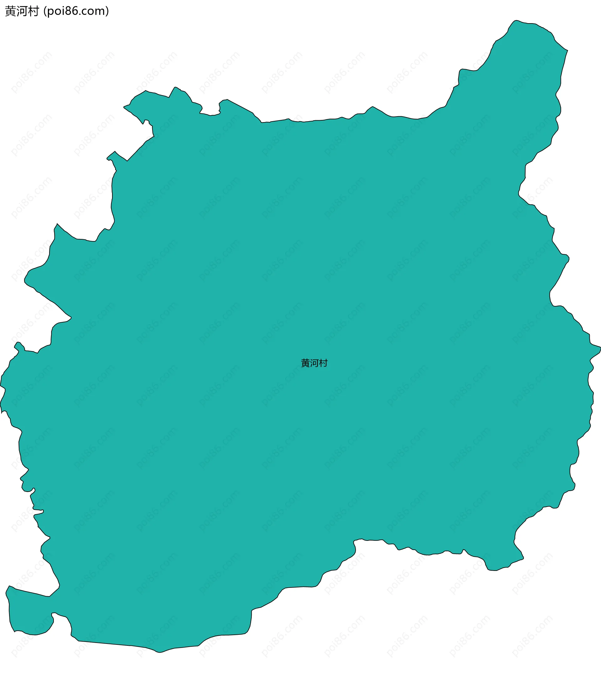黄河村边界地图