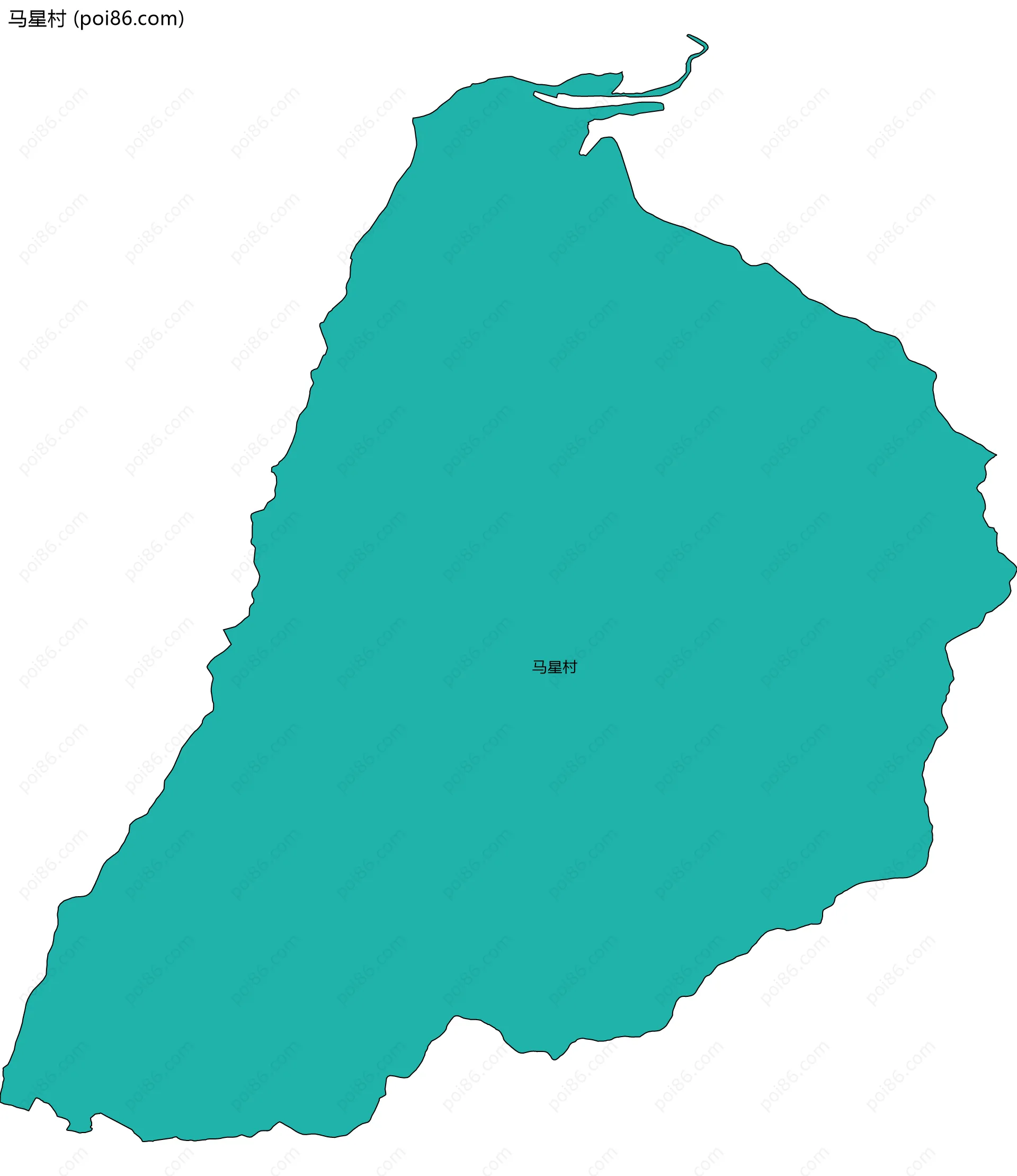 马星村边界地图