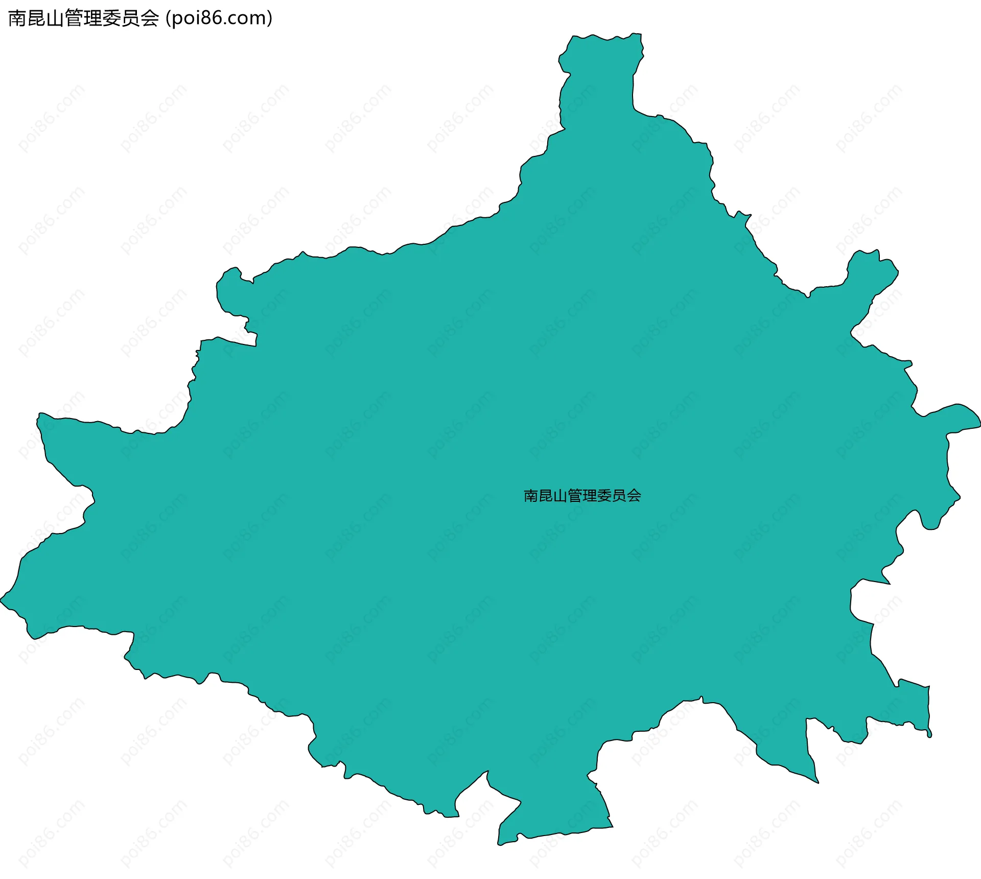 南昆山管理委员会边界地图