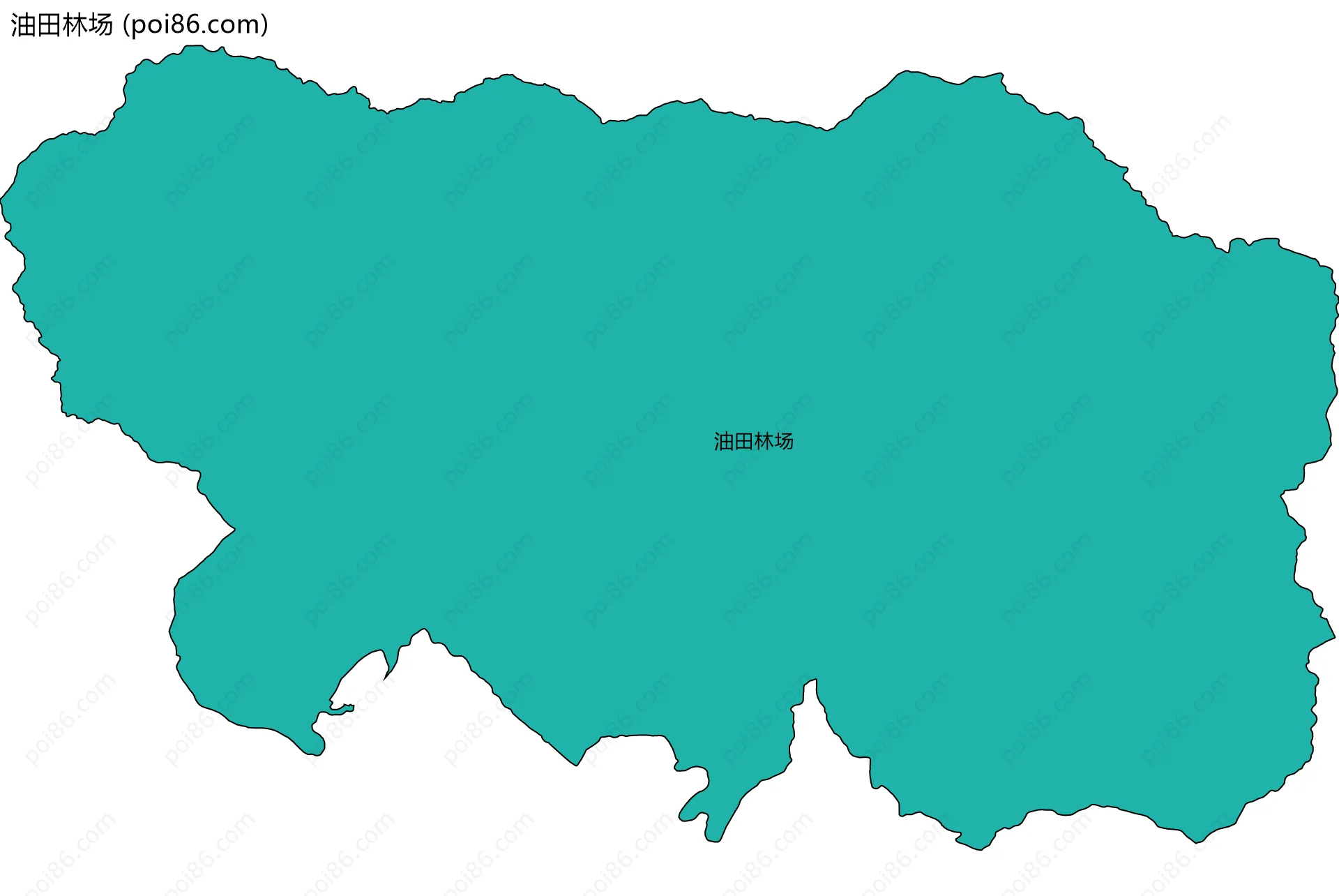 油田林场边界地图