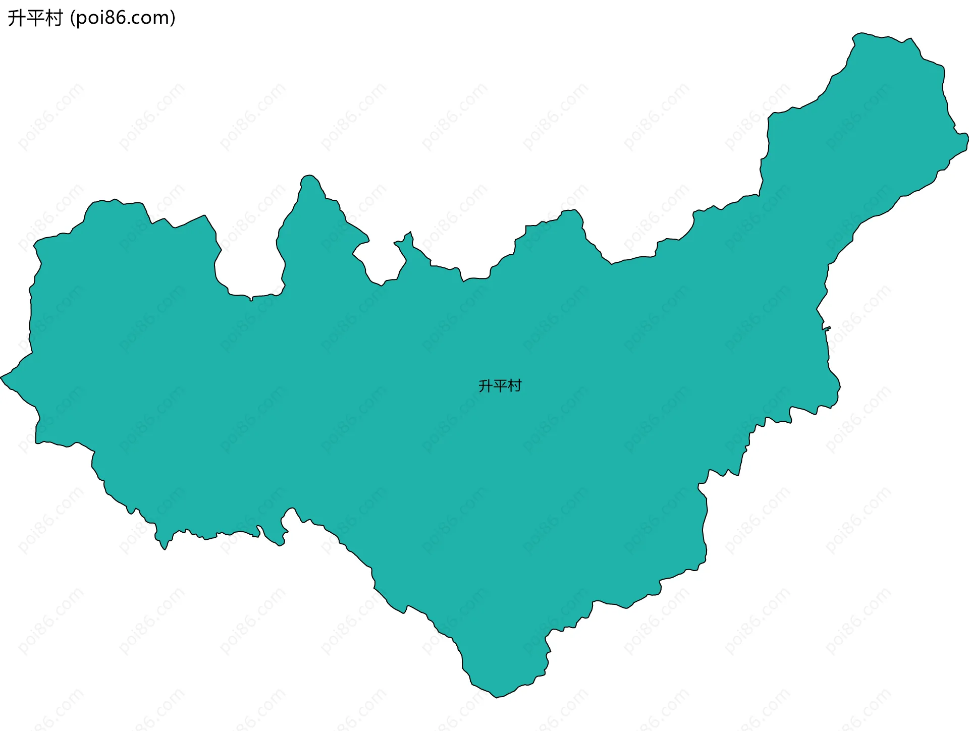升平村边界地图