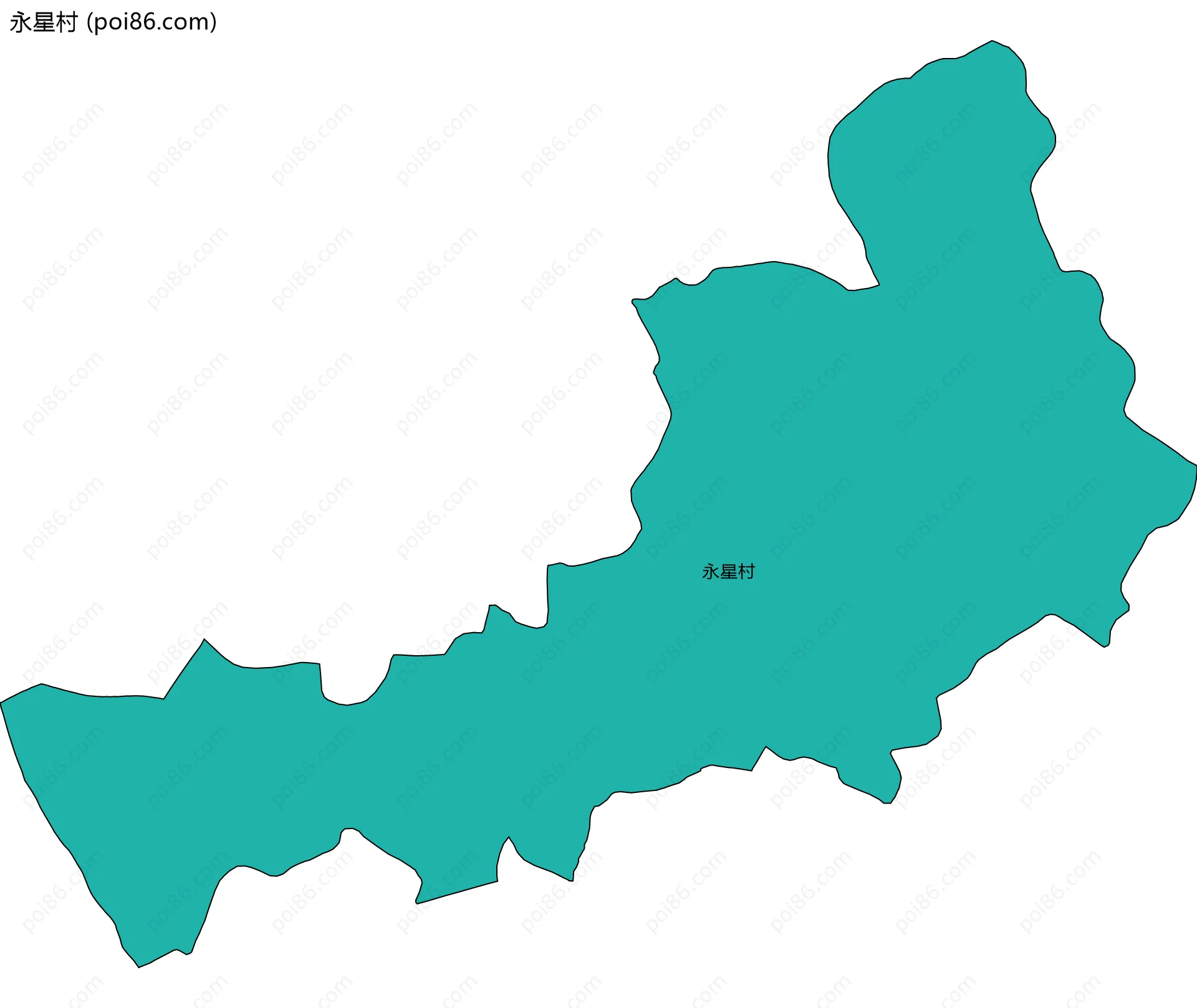 永星村边界地图