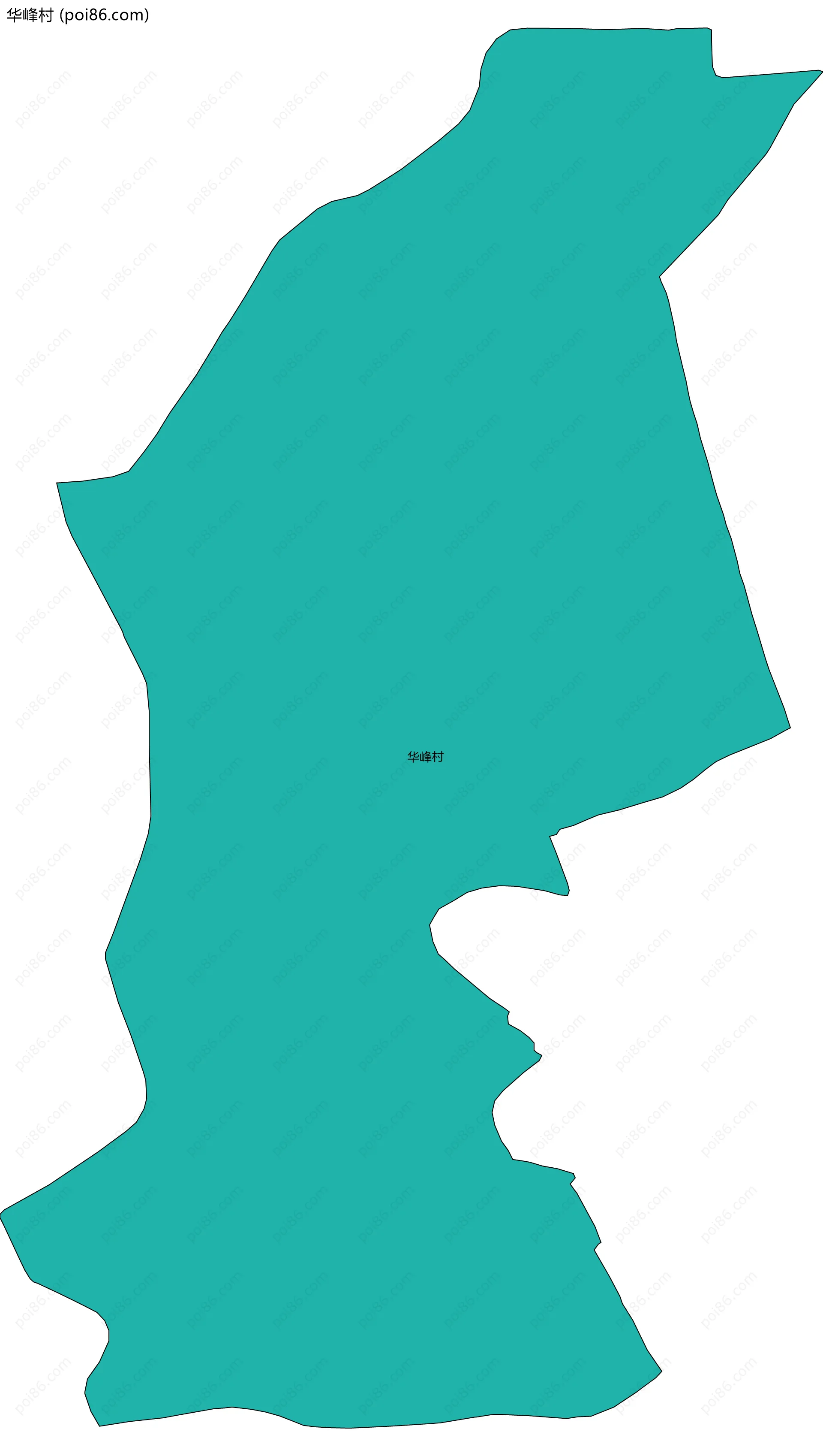 华峰村边界地图