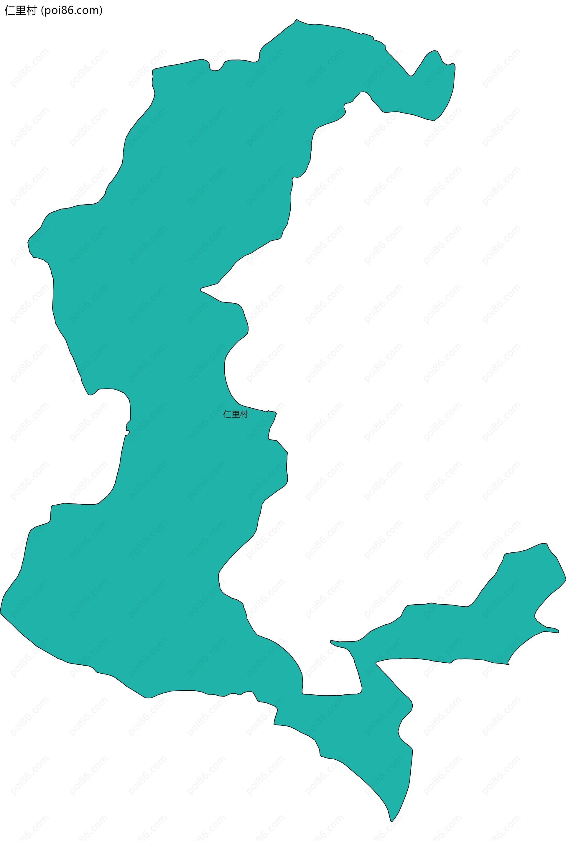 仁里村边界地图