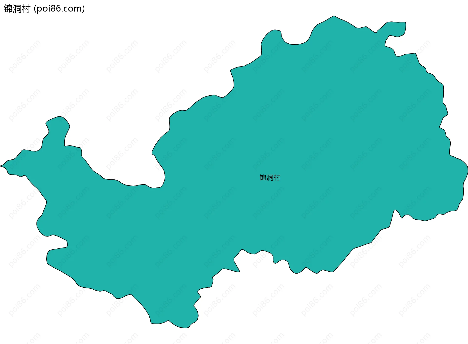 锦洞村边界地图