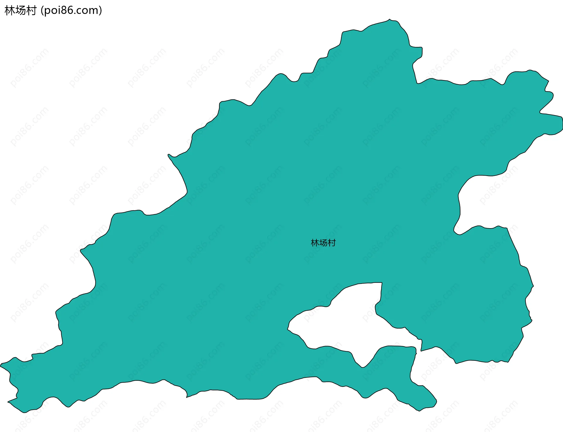林场村边界地图