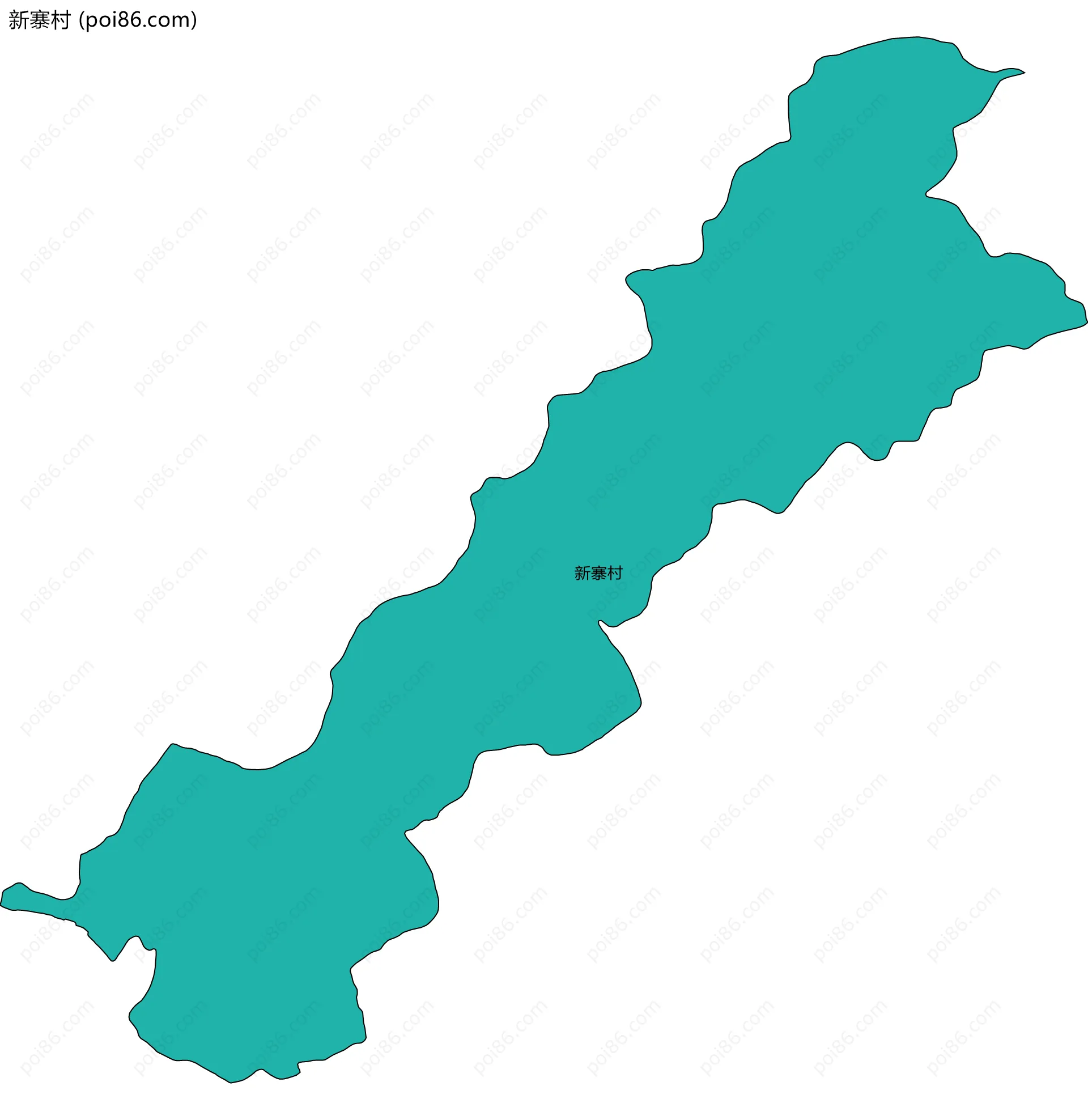 新寨村边界地图