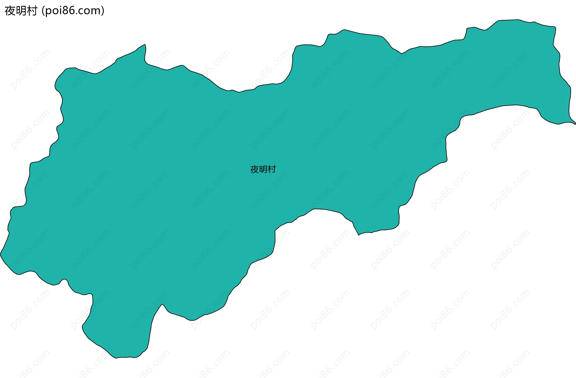 夜明村边界地图