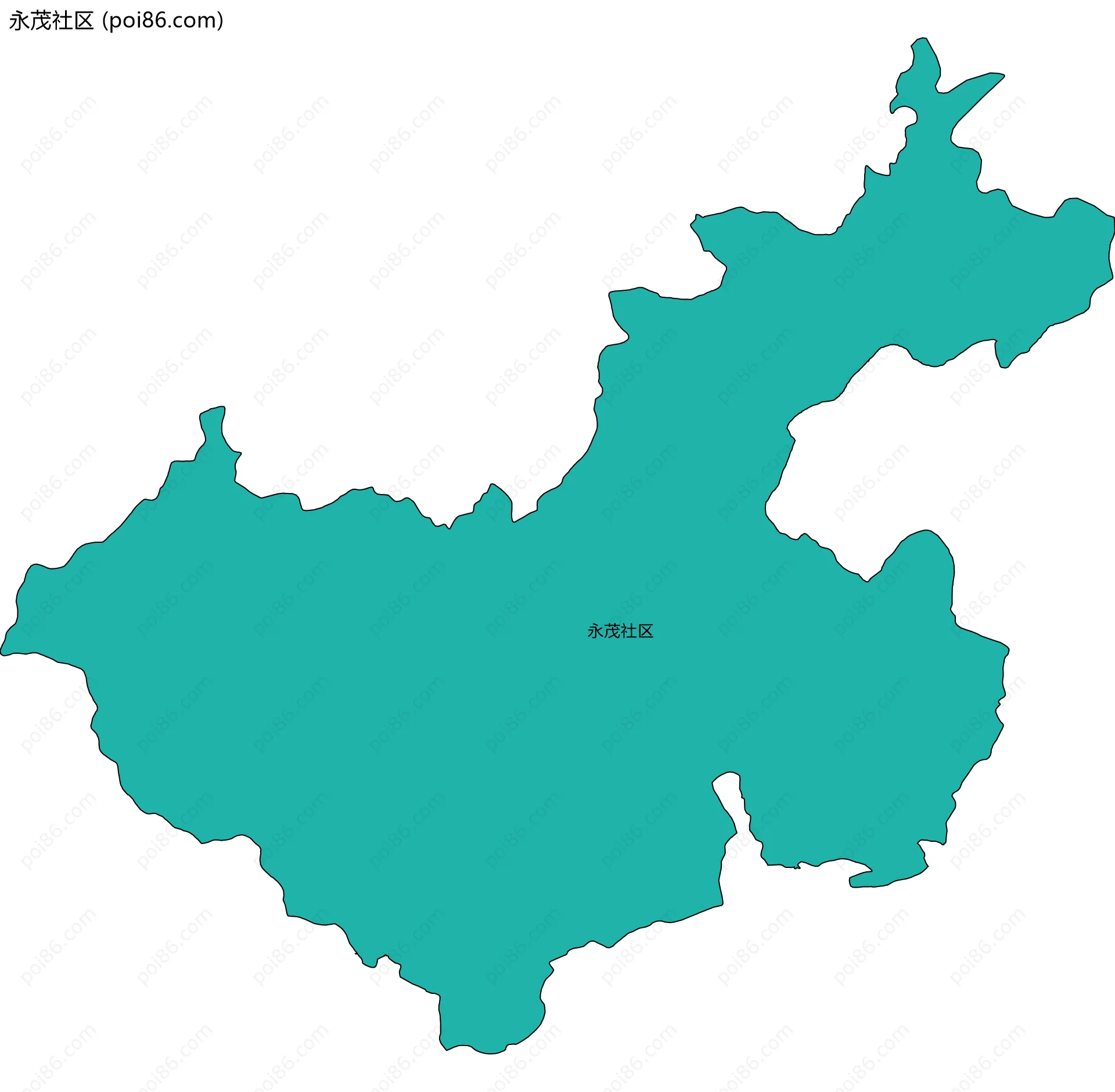 永茂社区边界地图