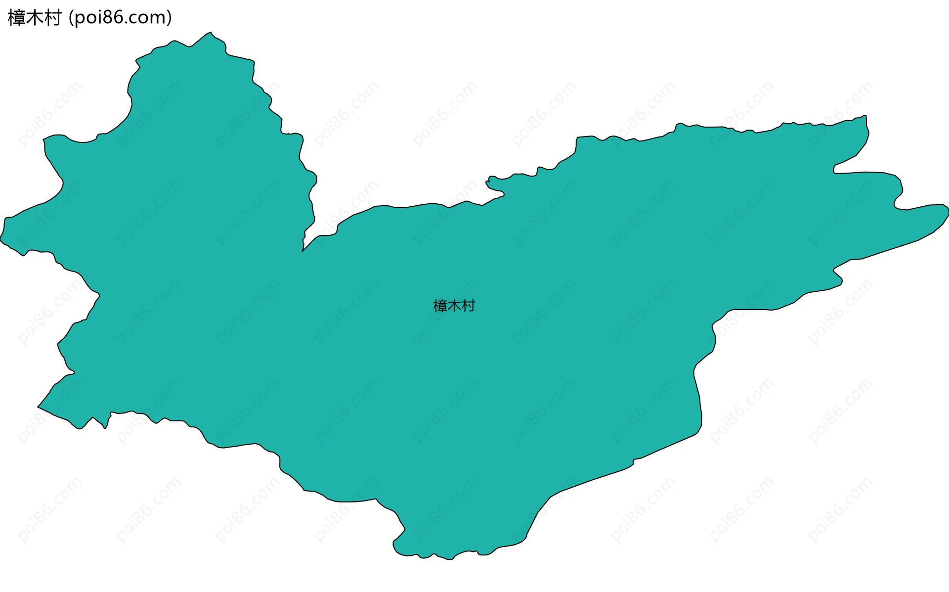 樟木村边界地图