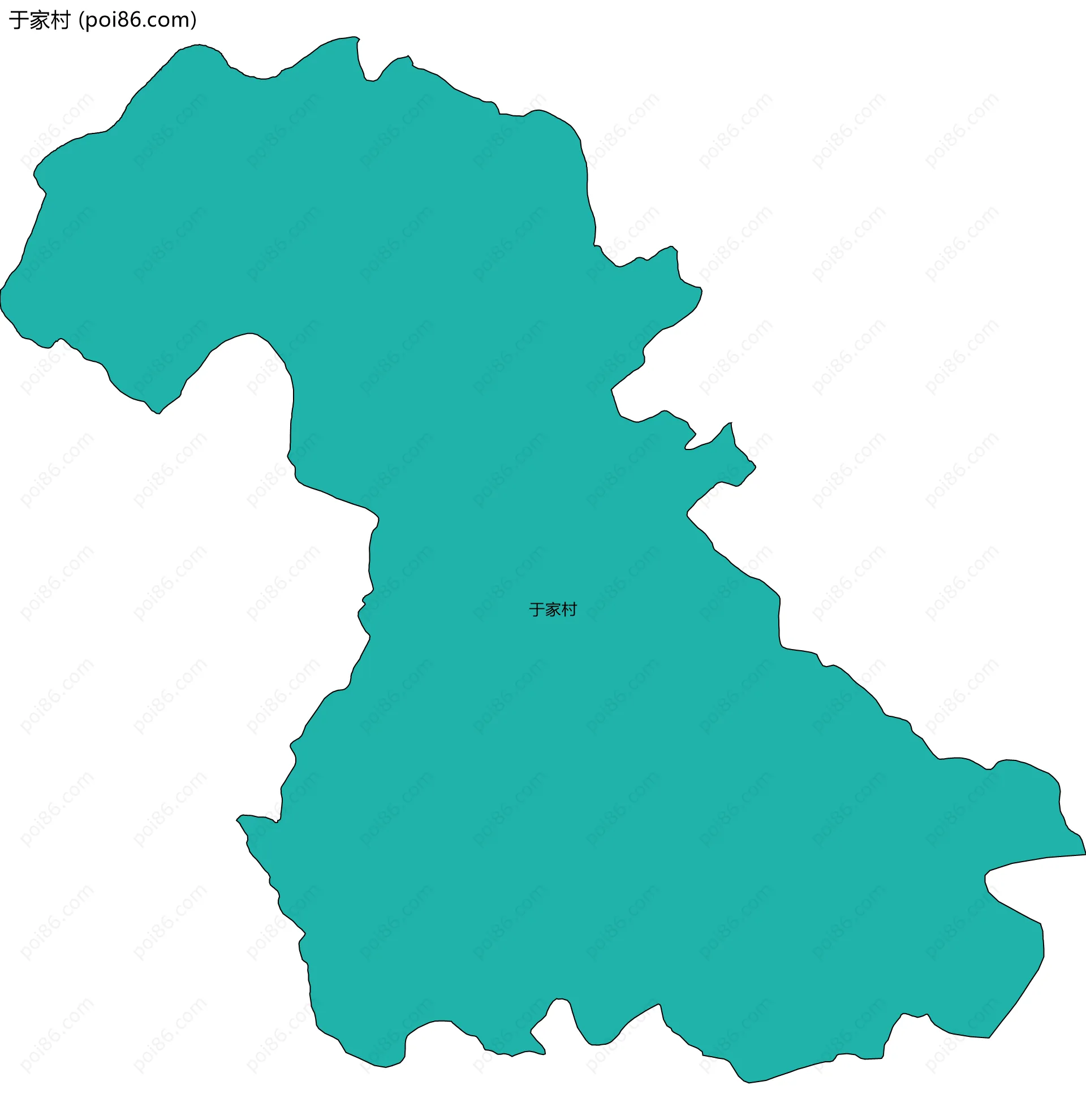 于家村边界地图