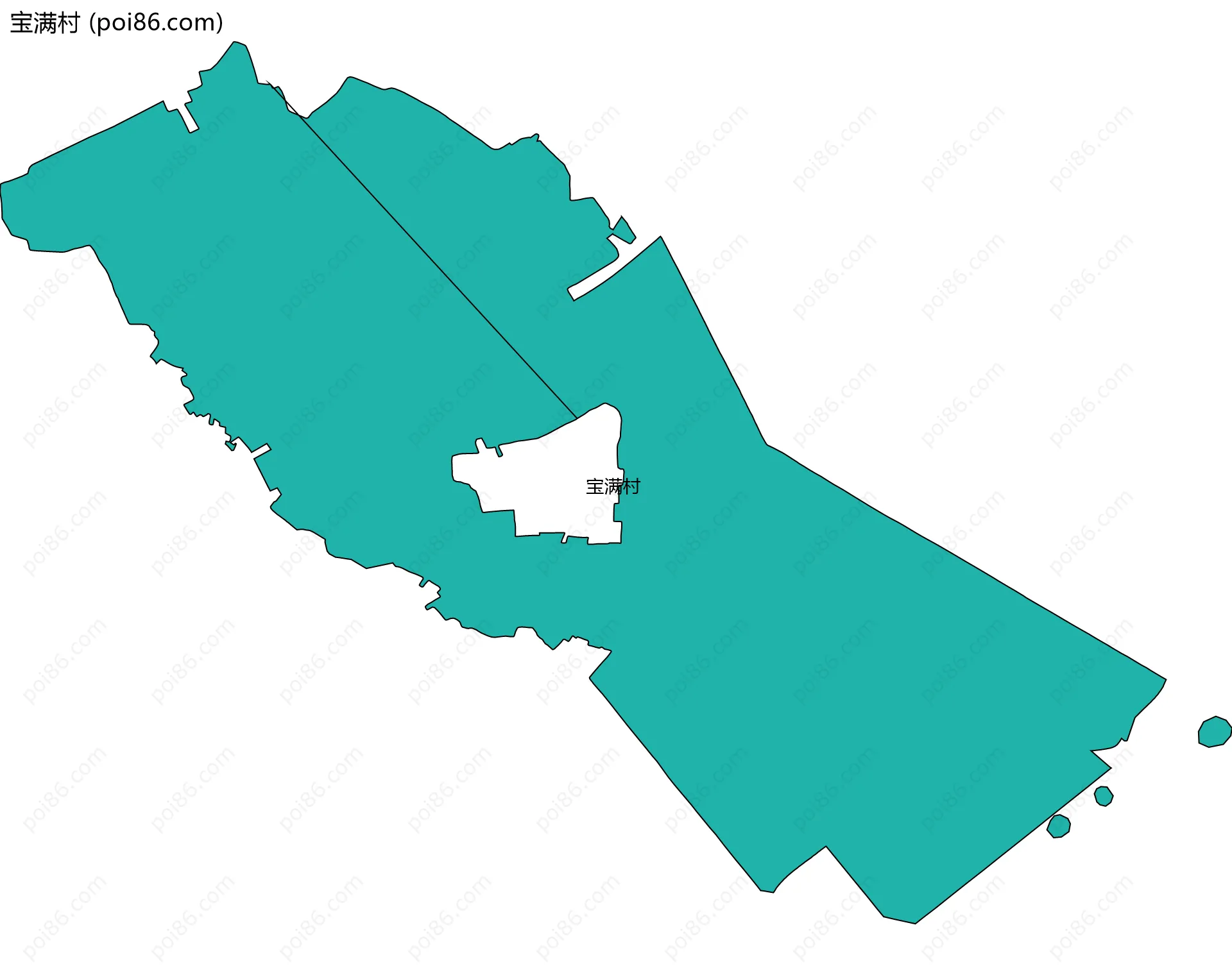 宝满村边界地图