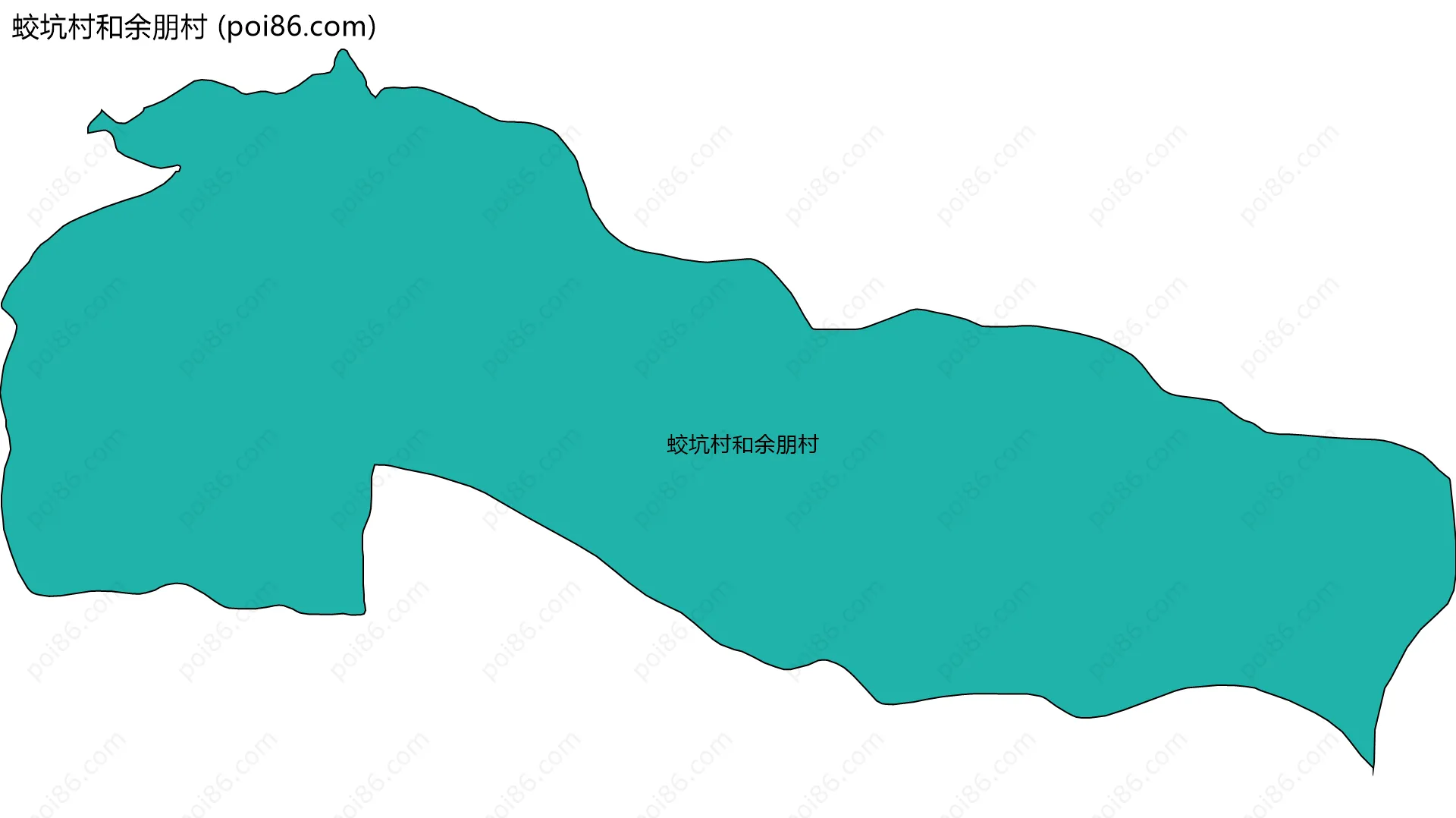 蛟坑村和余朋村边界地图