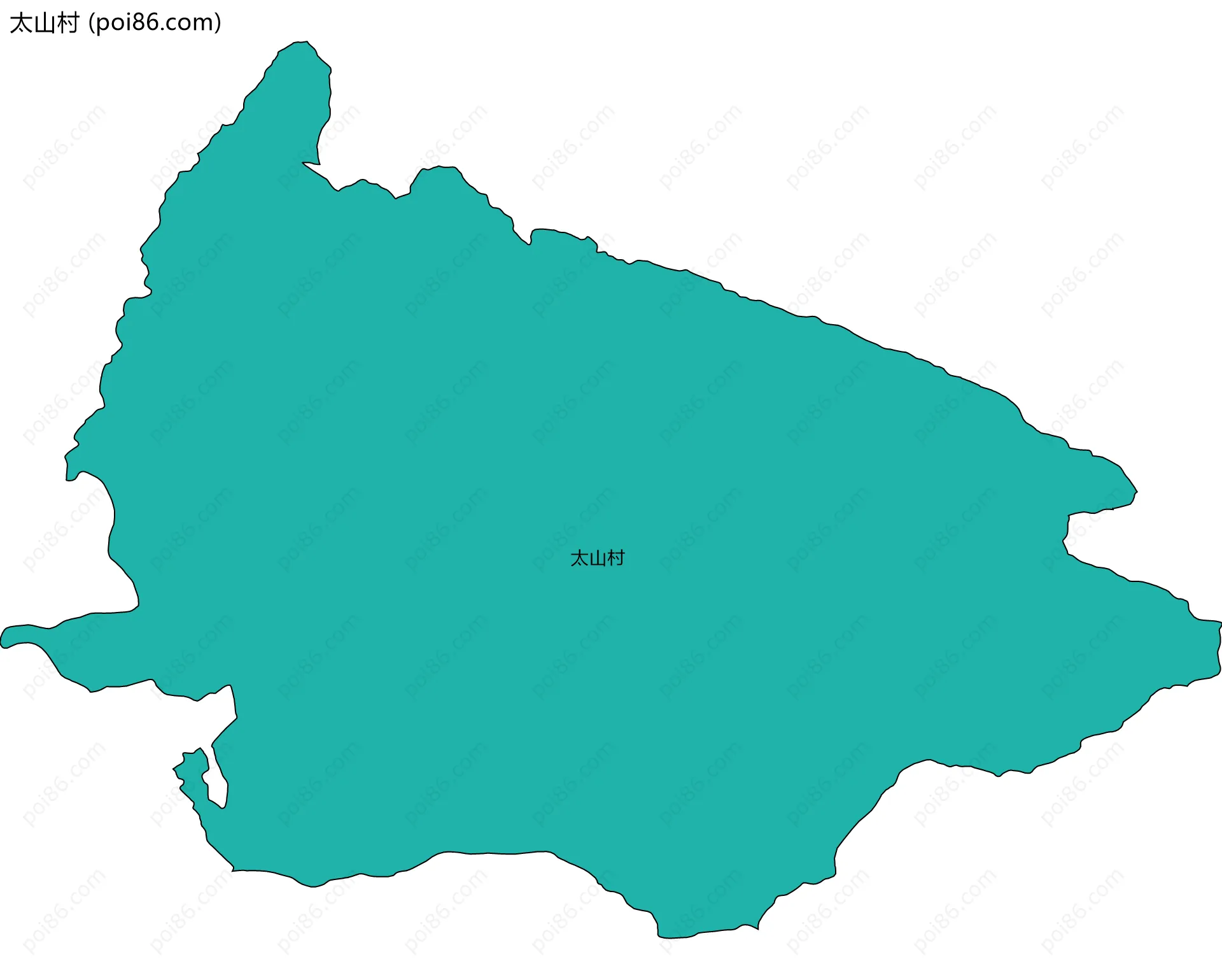 太山村边界地图