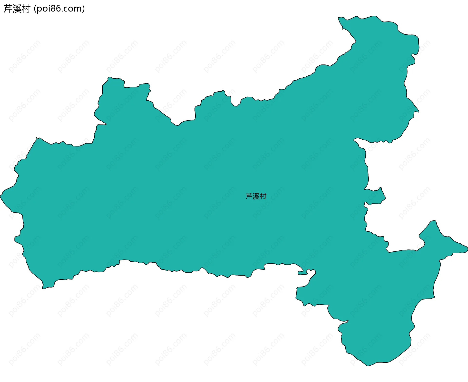 芹溪村边界地图