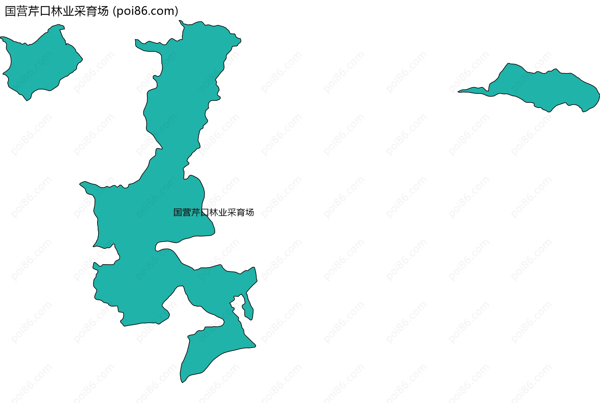 国营芹口林业采育场边界地图