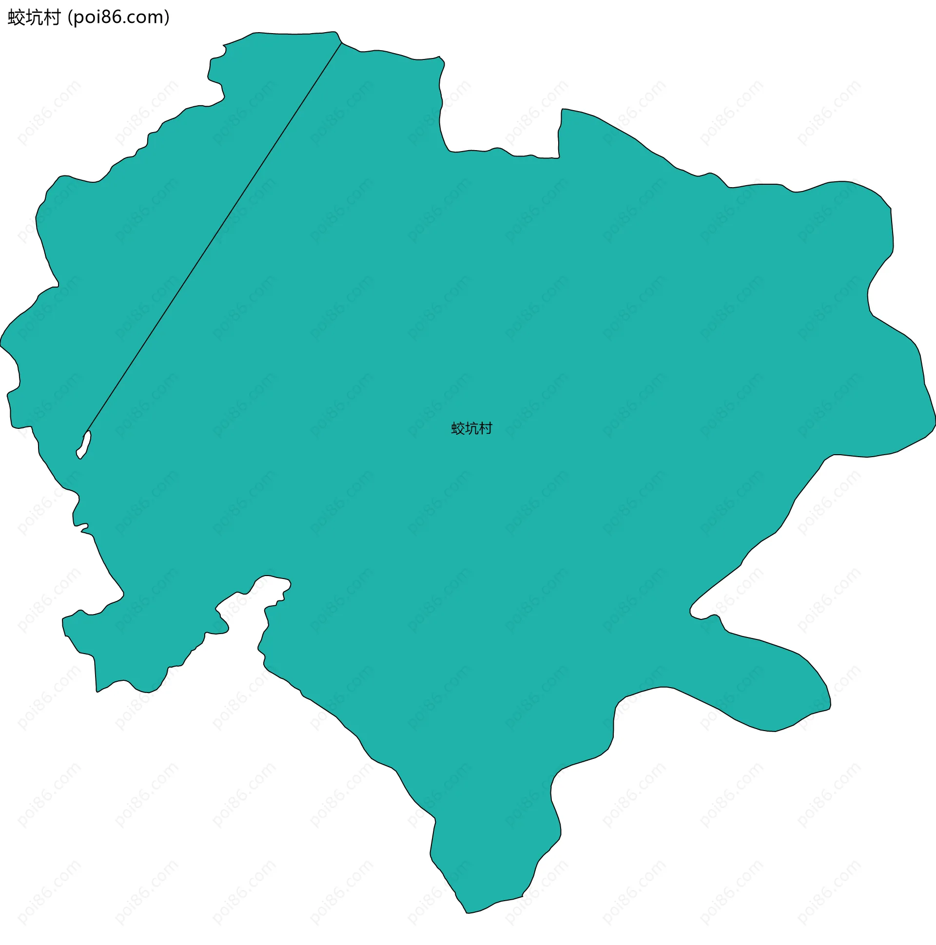 蛟坑村边界地图