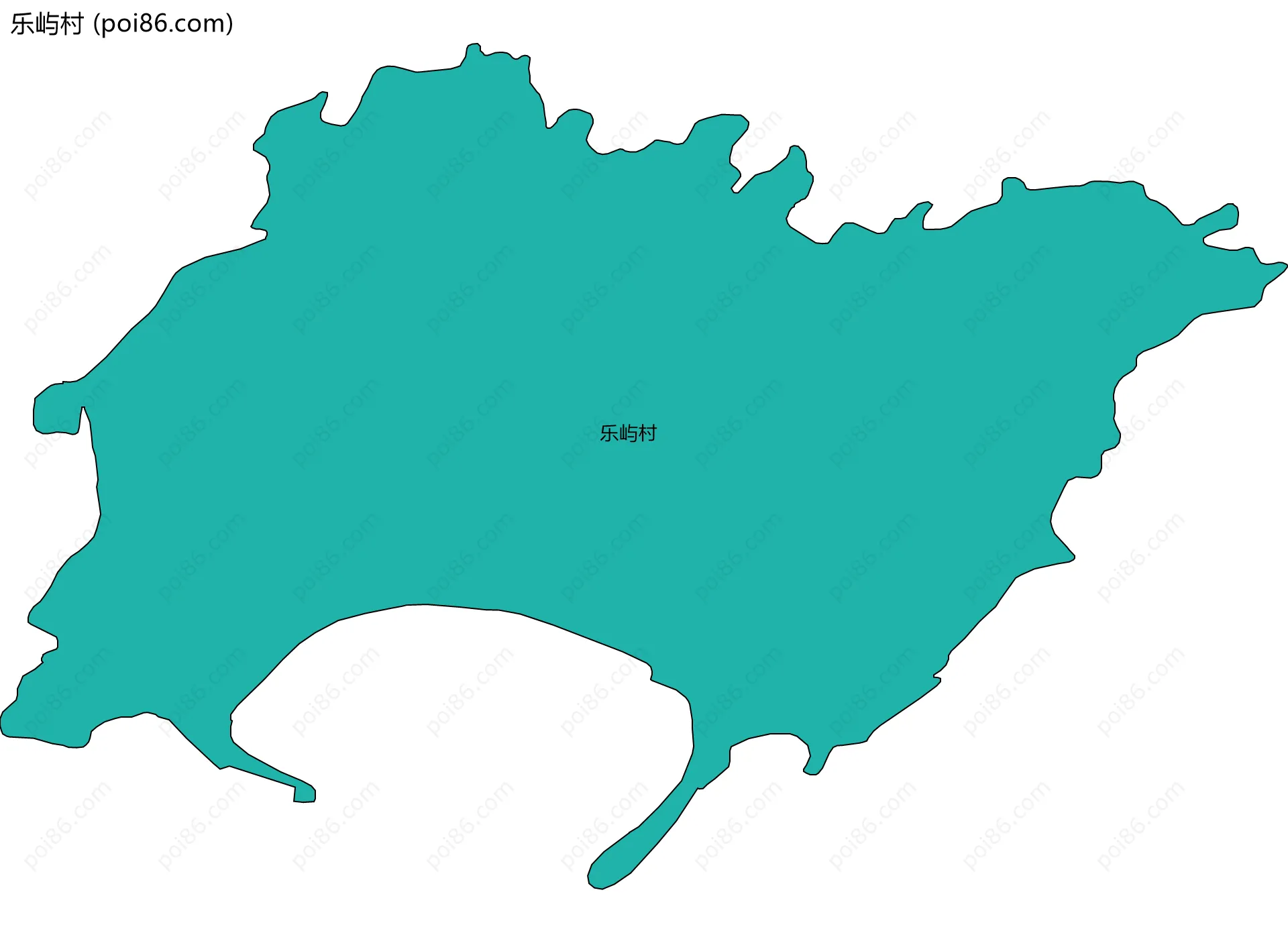 乐屿村边界地图
