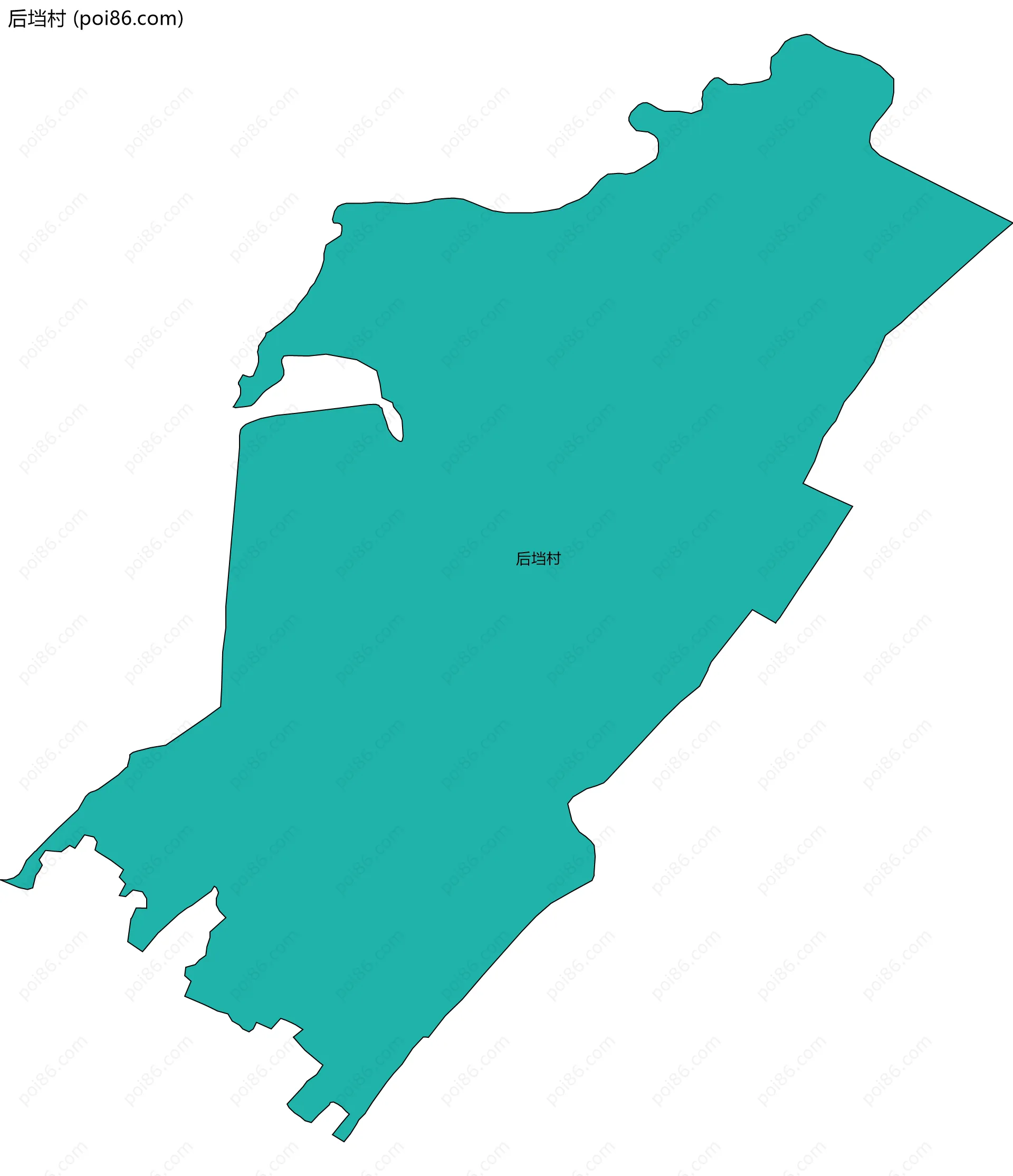 后垱村边界地图