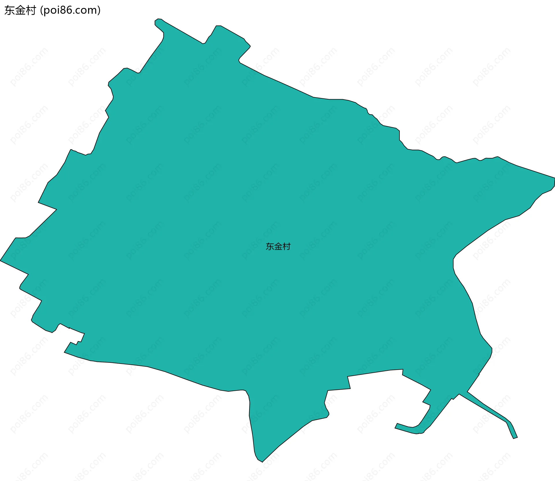 东金村边界地图