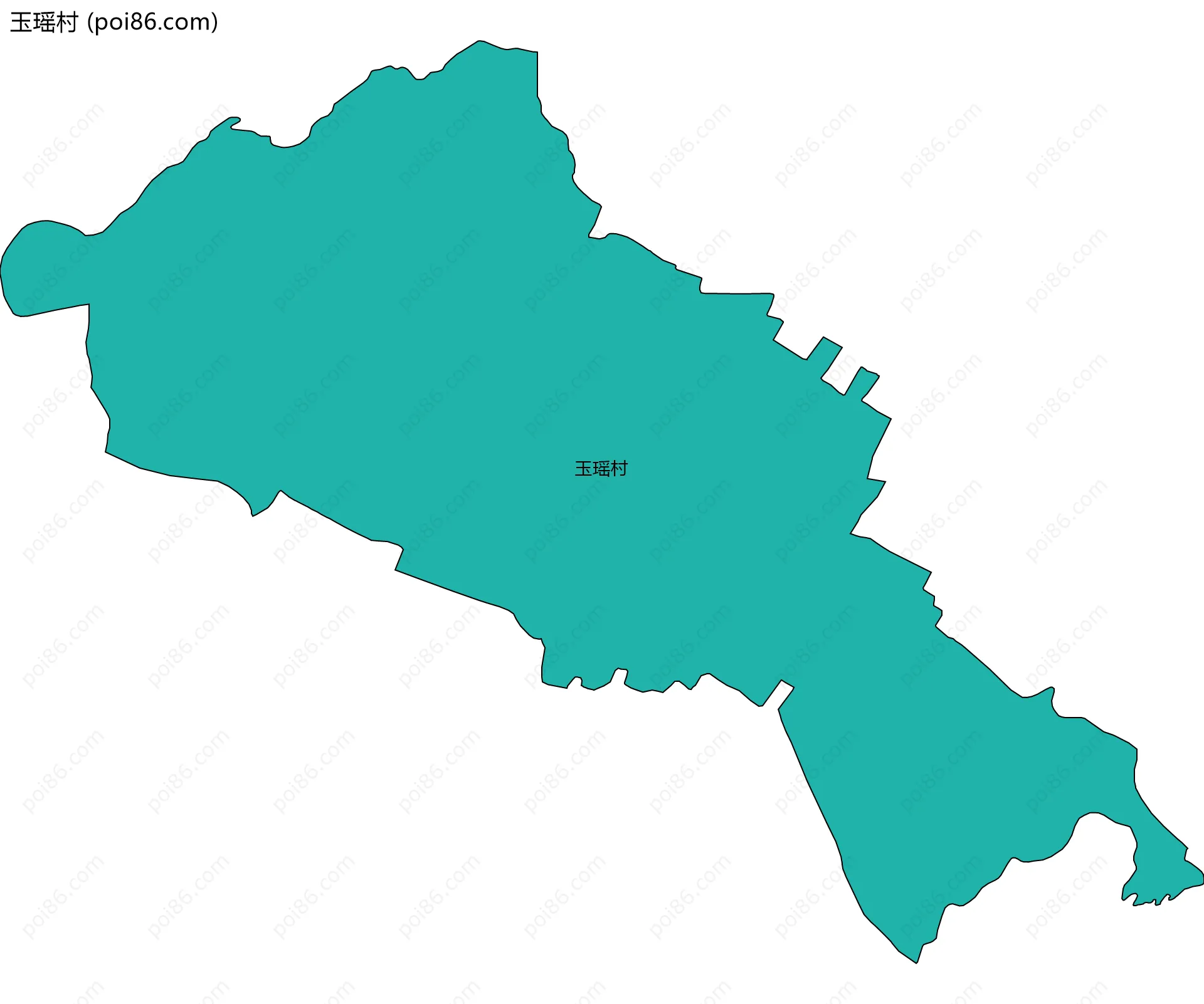 玉瑶村边界地图
