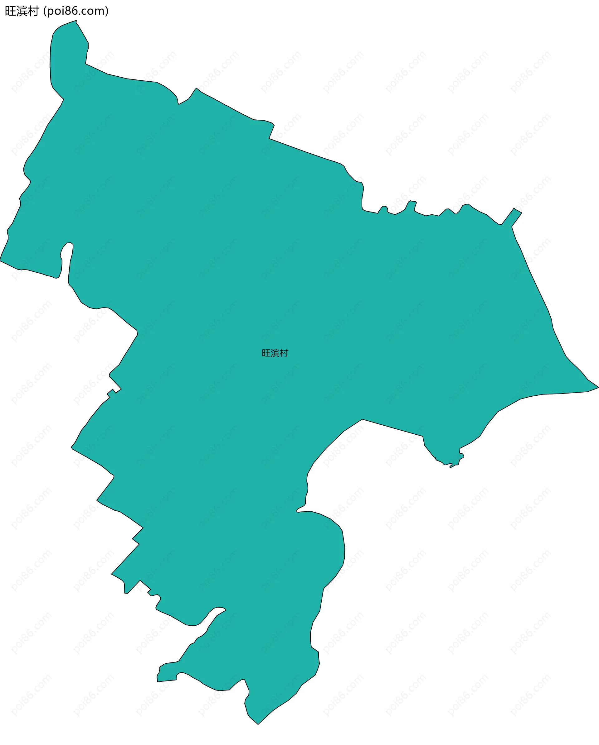 旺滨村边界地图