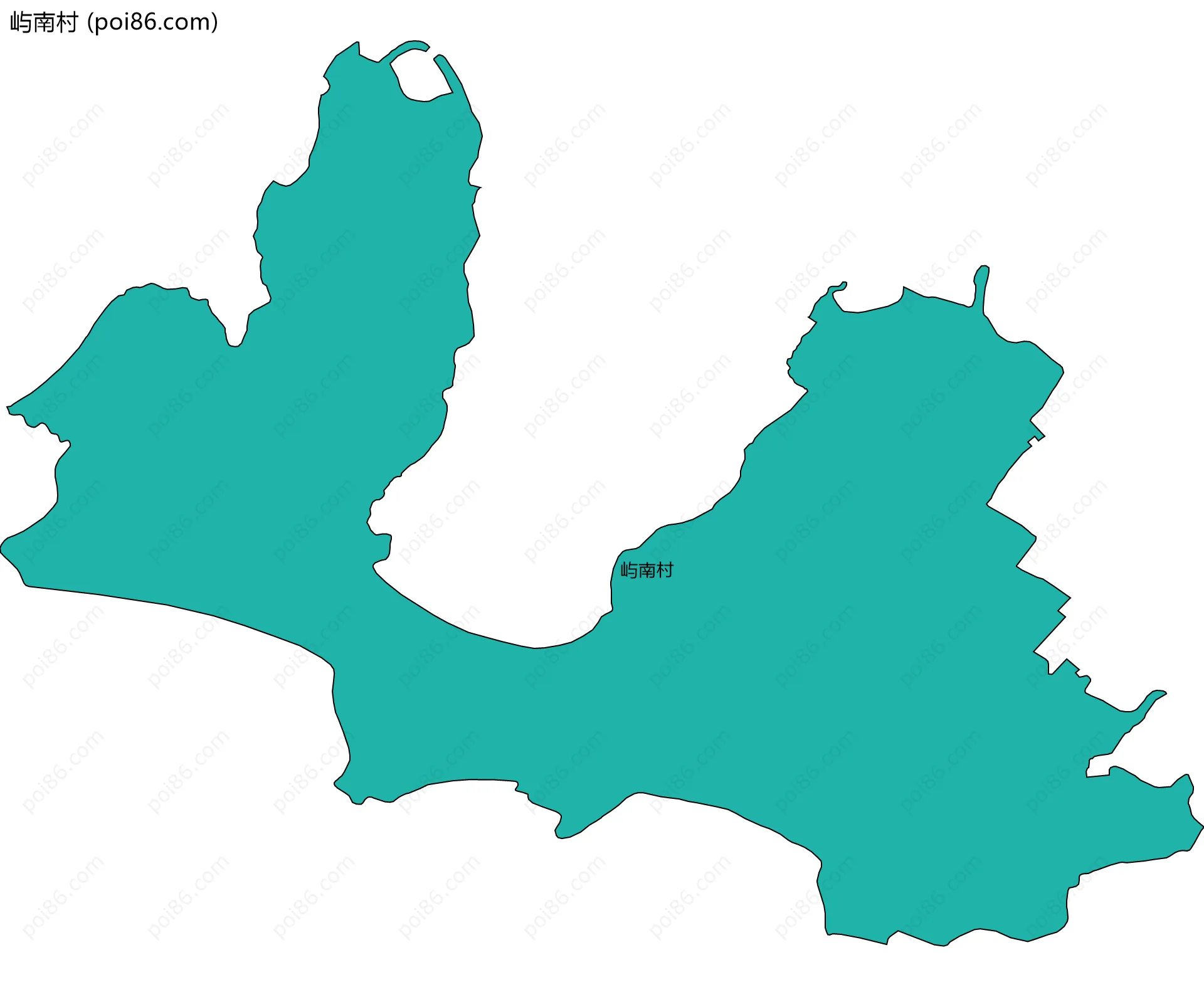屿南村边界地图