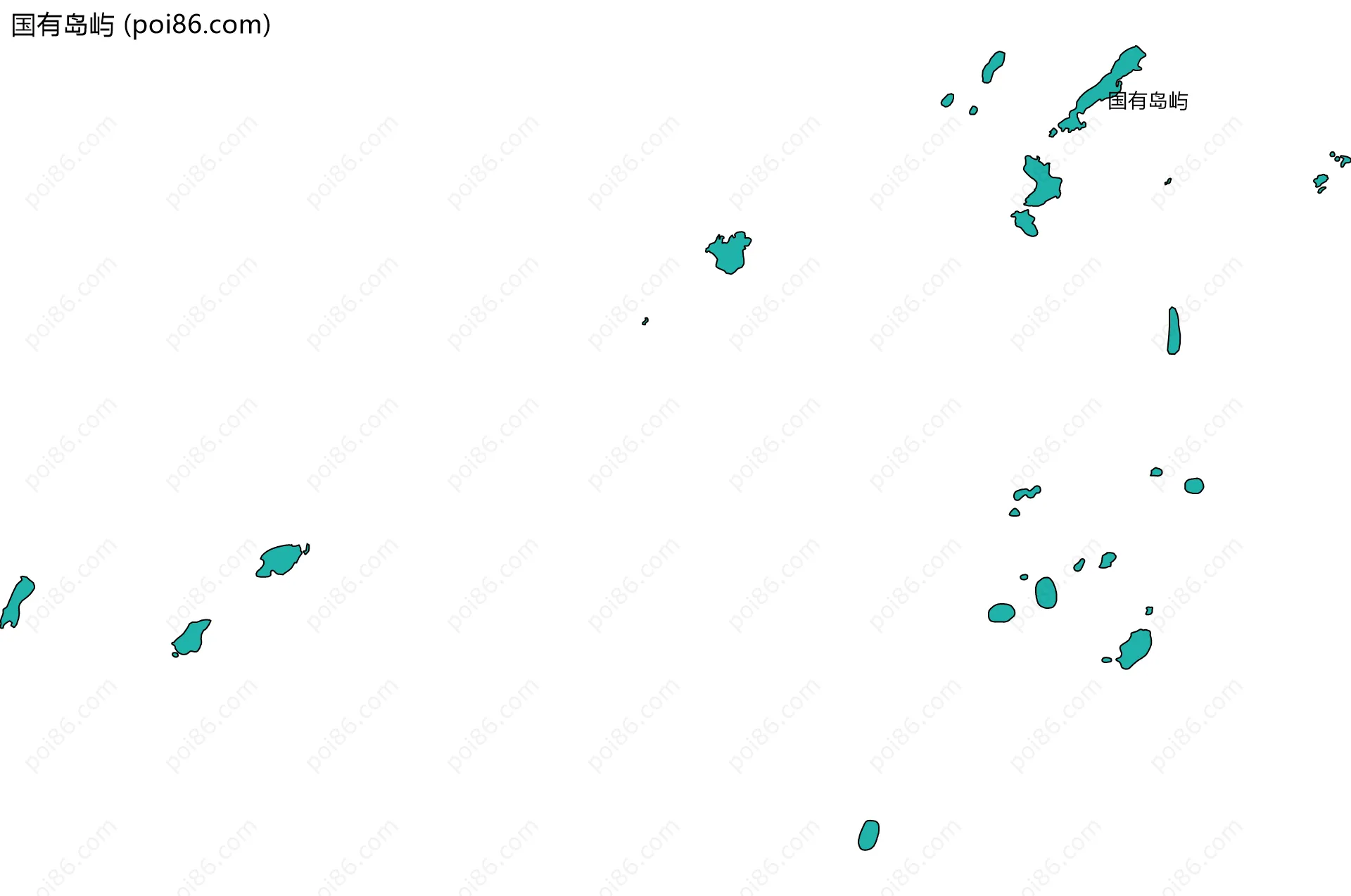 国有岛屿边界地图