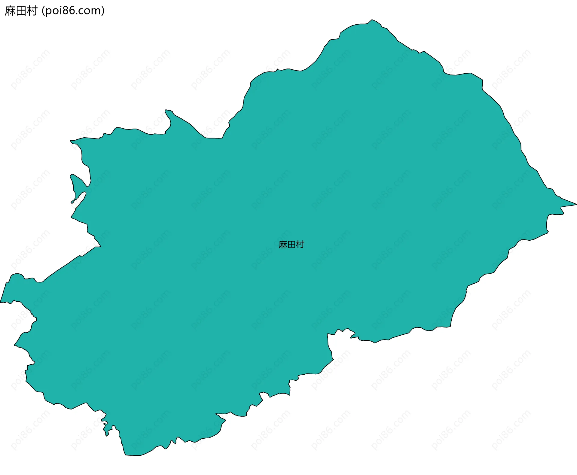 麻田村边界地图