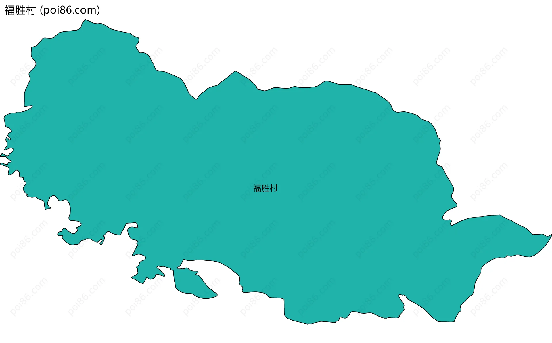福胜村边界地图