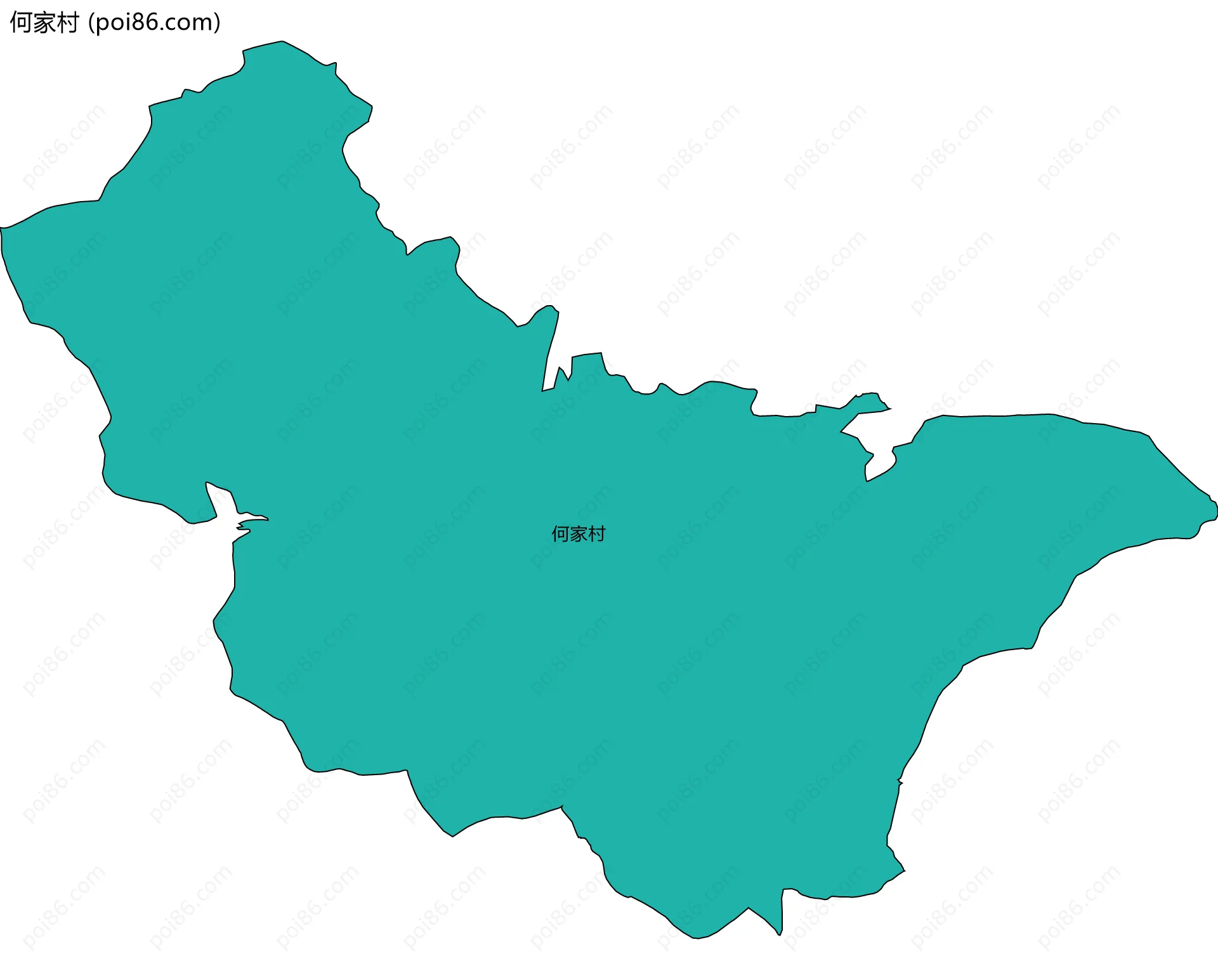 何家村边界地图