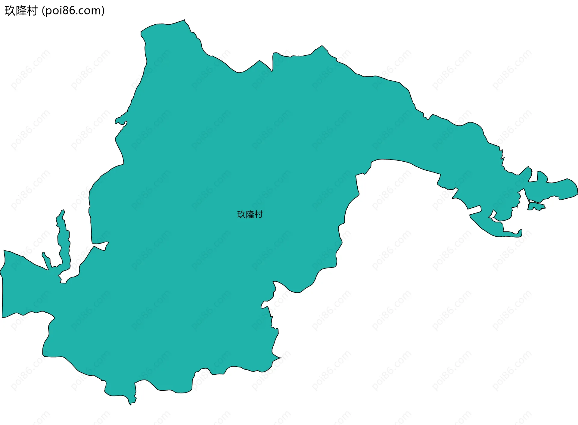 玖隆村边界地图