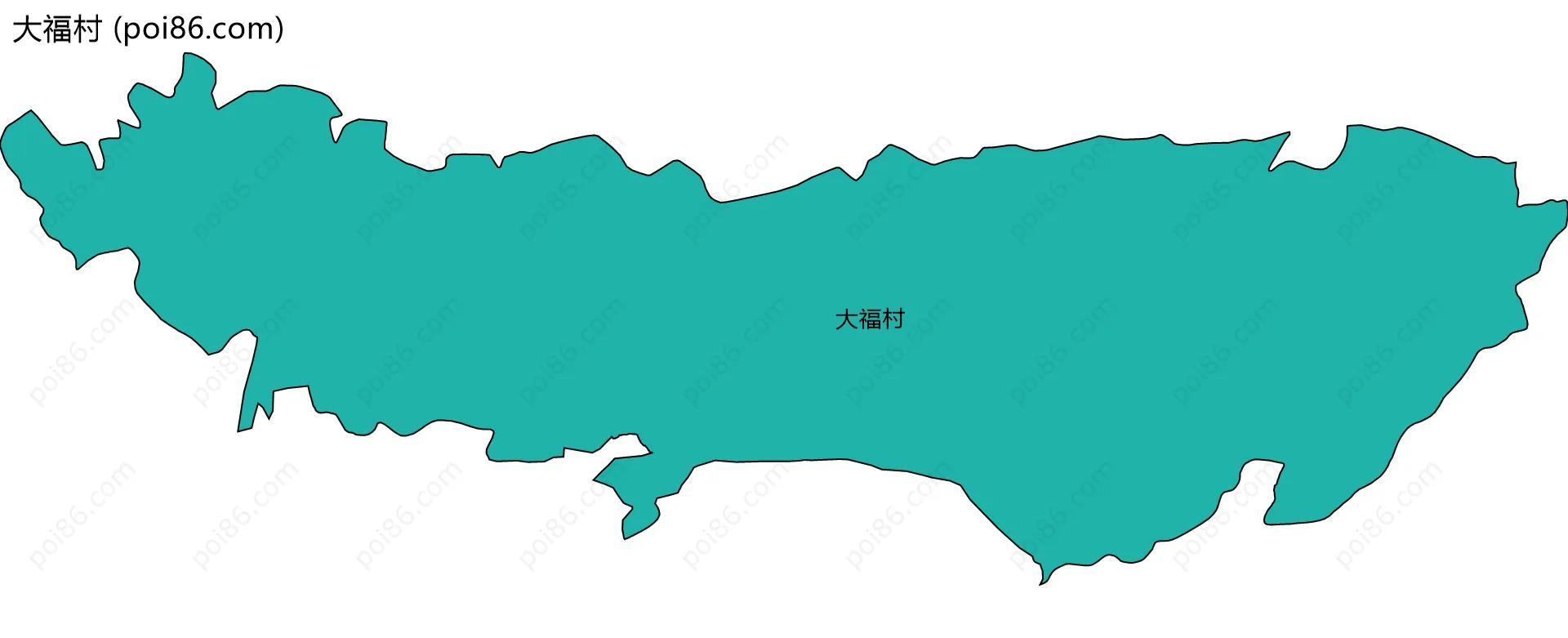 大福村边界地图