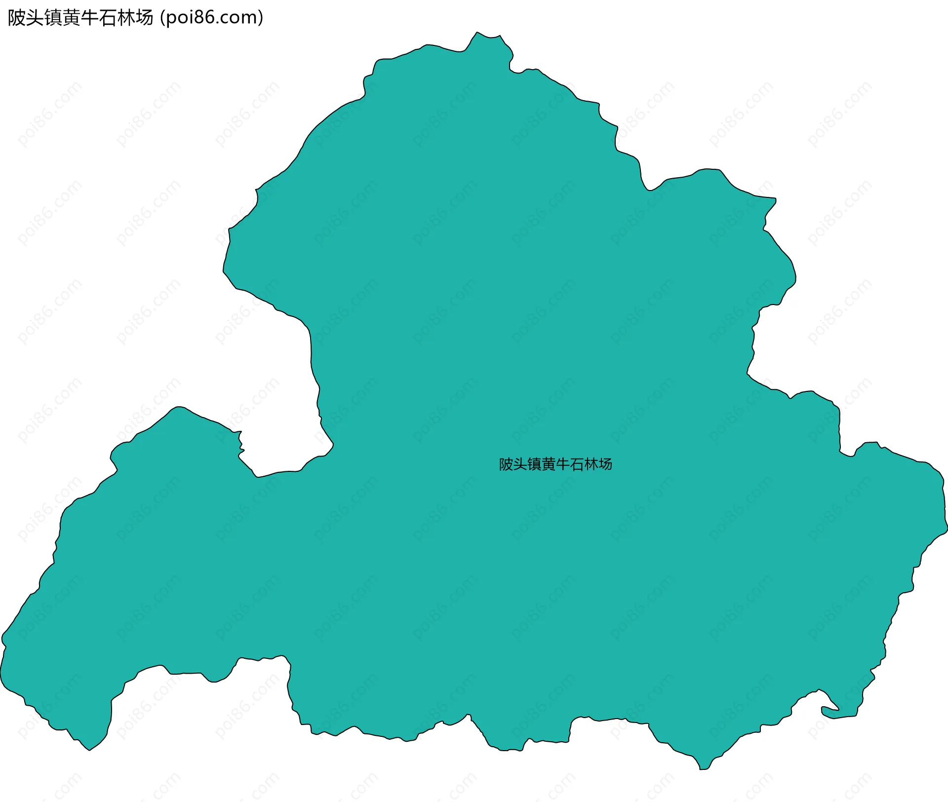 陂头镇黄牛石林场边界地图