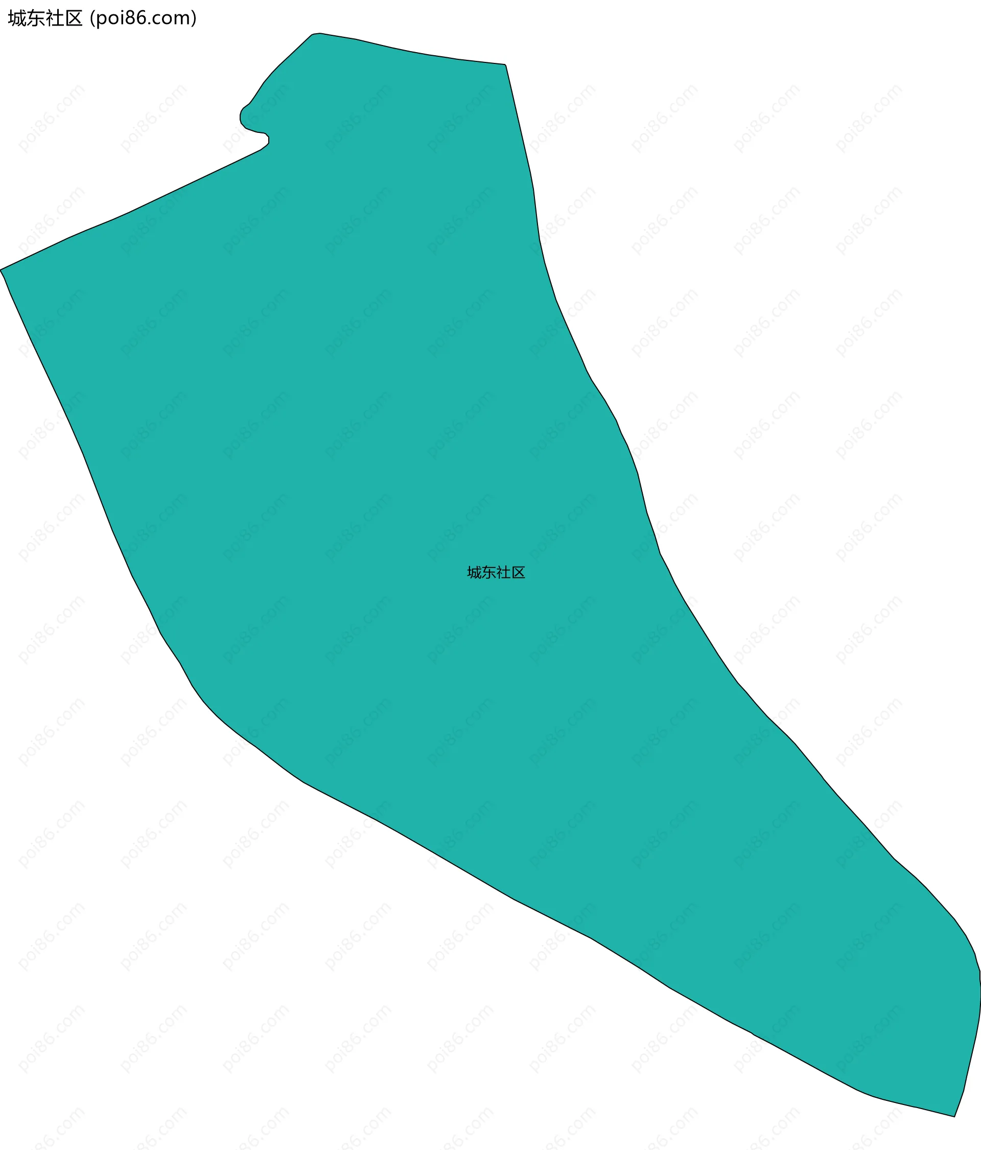 城东社区边界地图