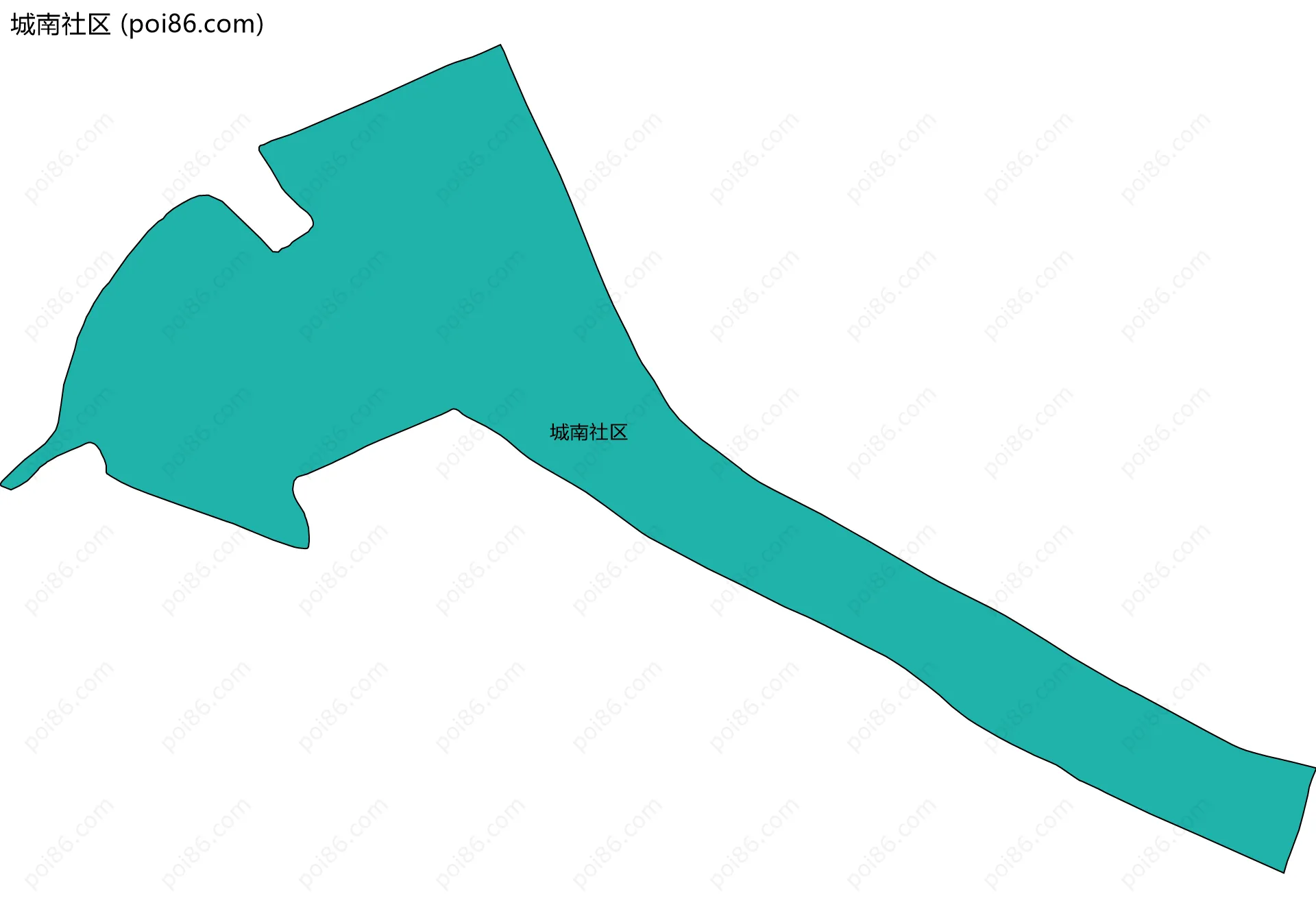 城南社区边界地图