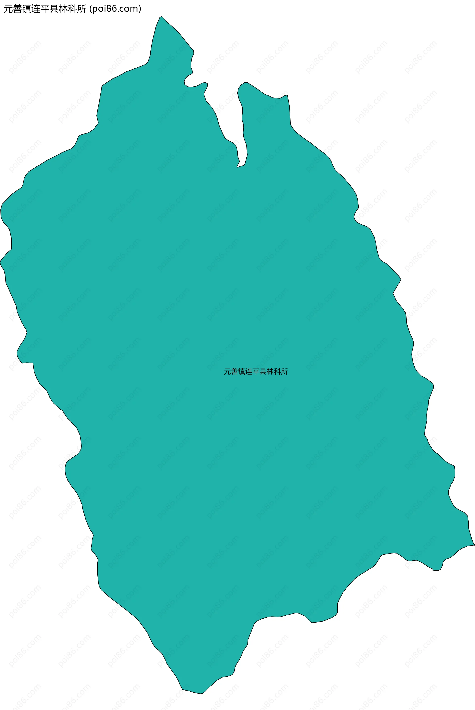 元善镇连平县林科所边界地图