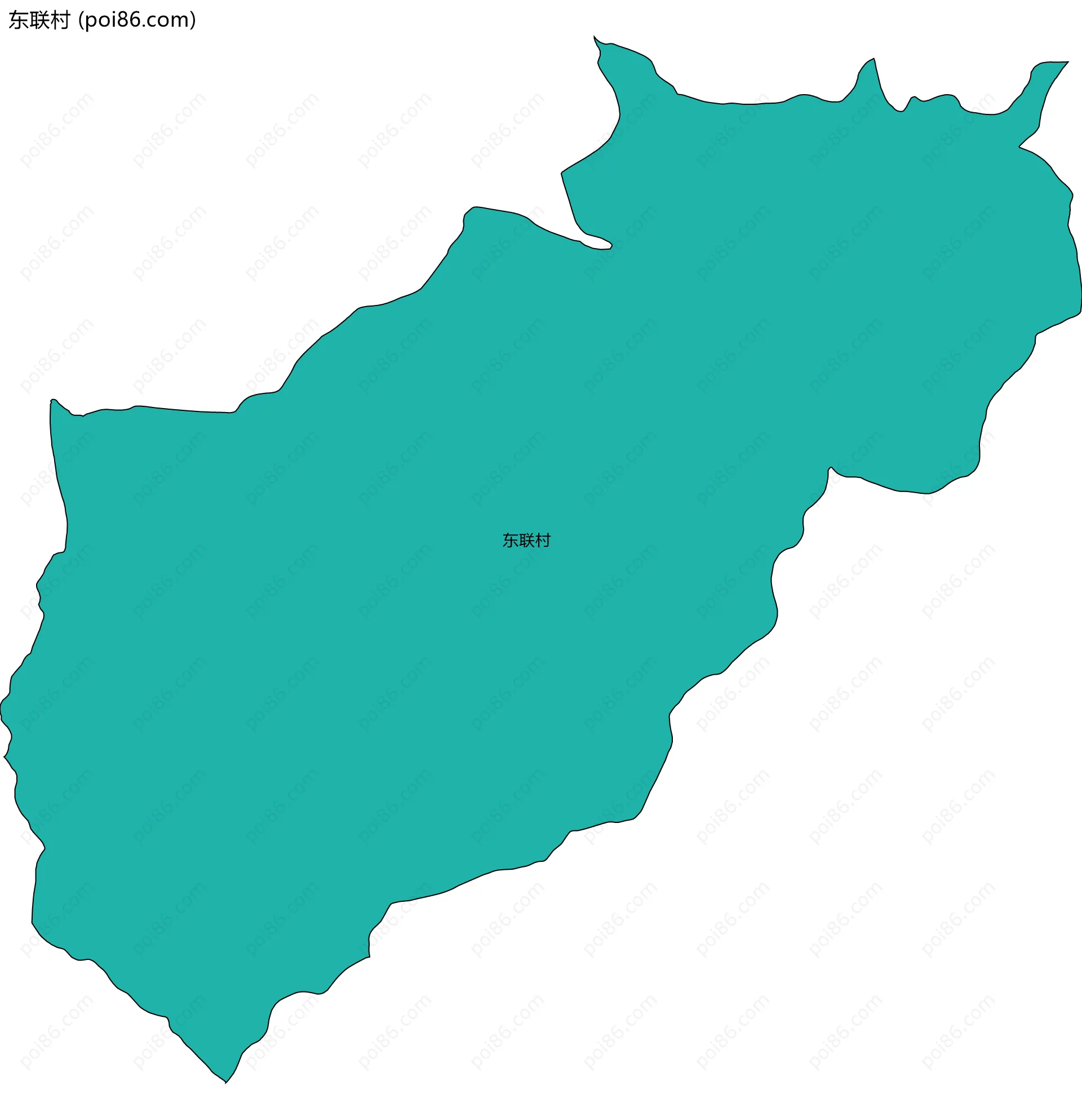 东联村边界地图