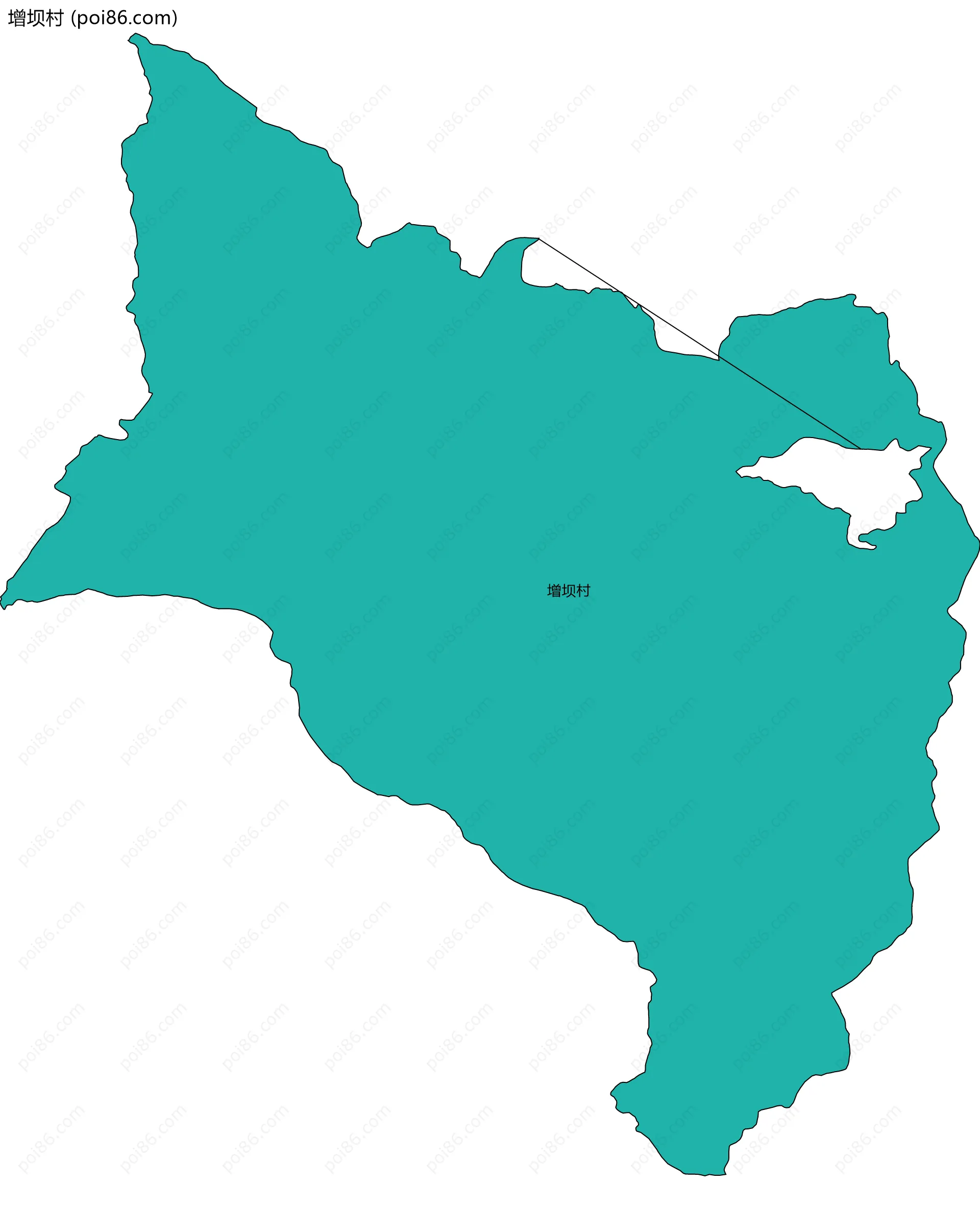 增坝村边界地图